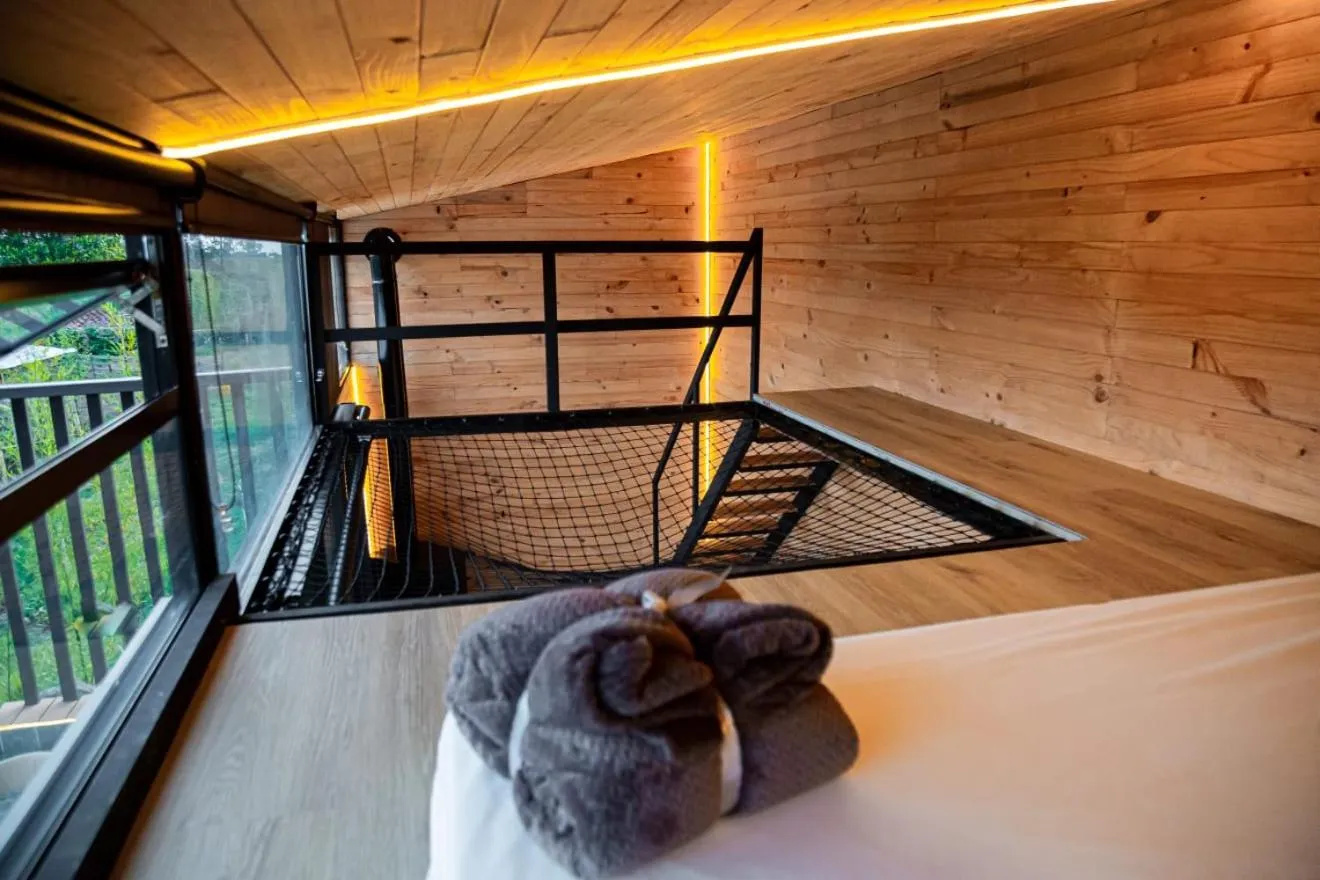Bed in Ecohotel Monte Tierra Habitaciones y Glamping