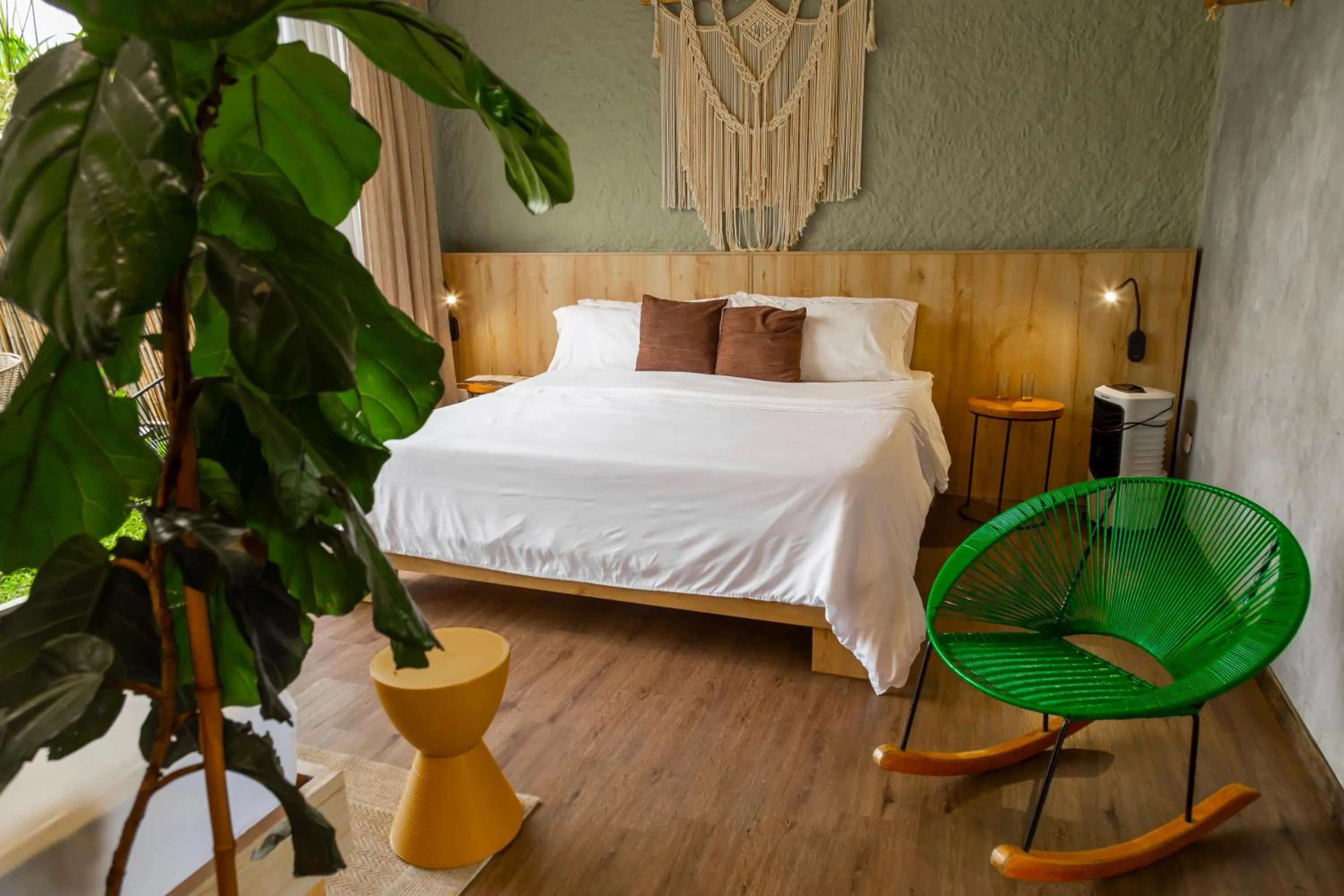 Bed in Ecohotel Monte Tierra Habitaciones y Glamping