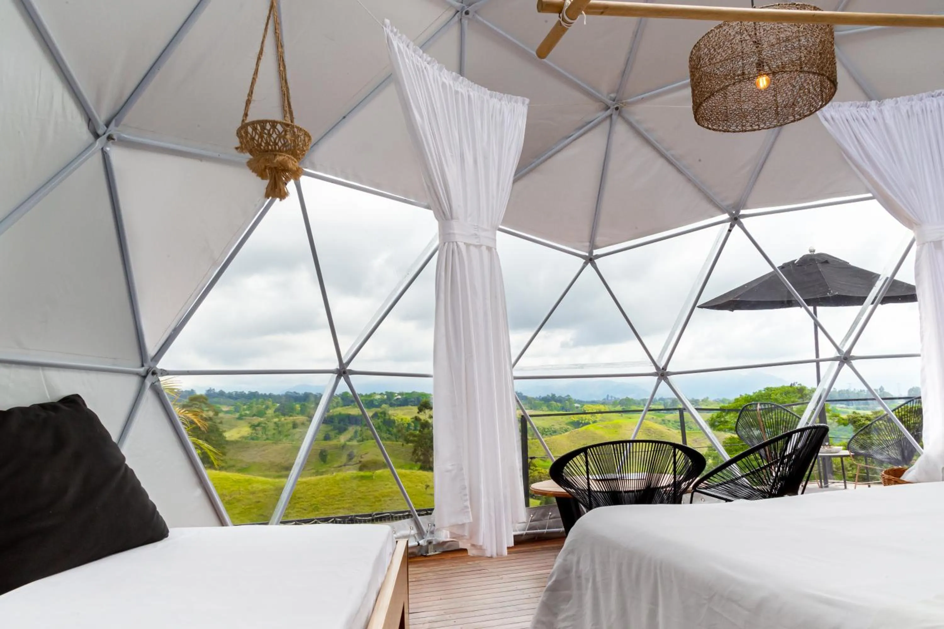 Bed in Ecohotel Monte Tierra Habitaciones y Glamping