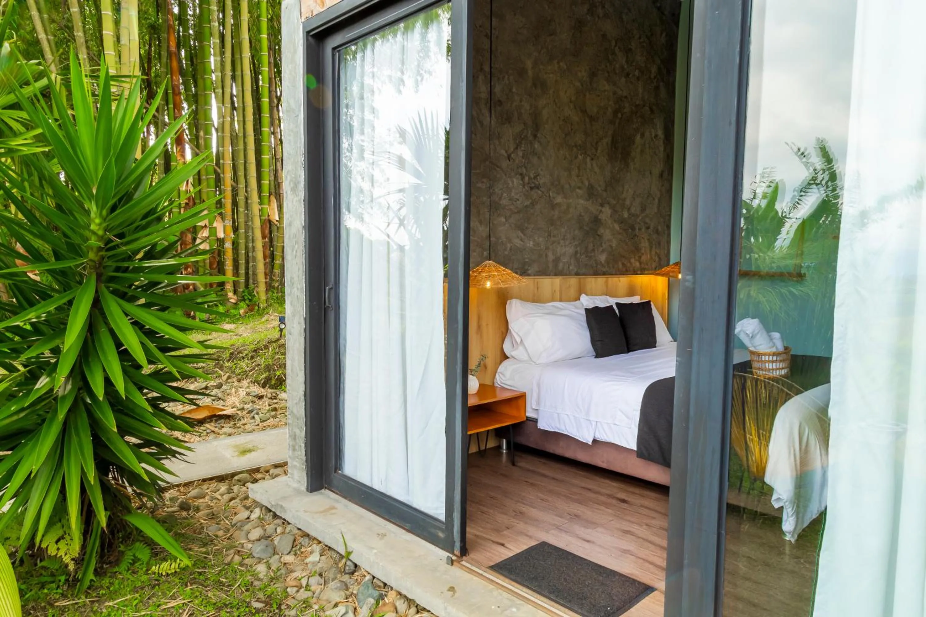 Bed in Ecohotel Monte Tierra Habitaciones y Glamping