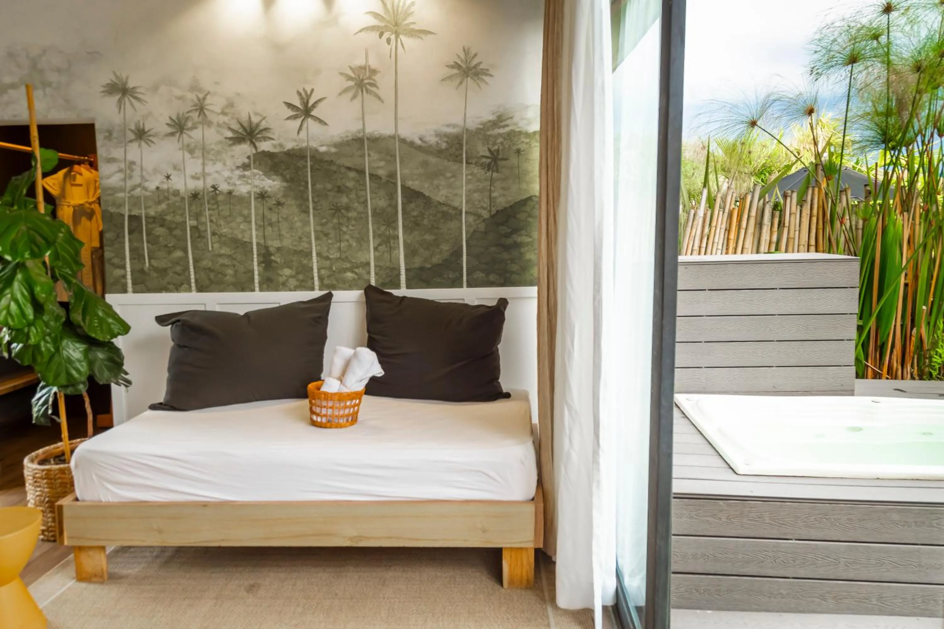 Bed in Ecohotel Monte Tierra Habitaciones y Glamping