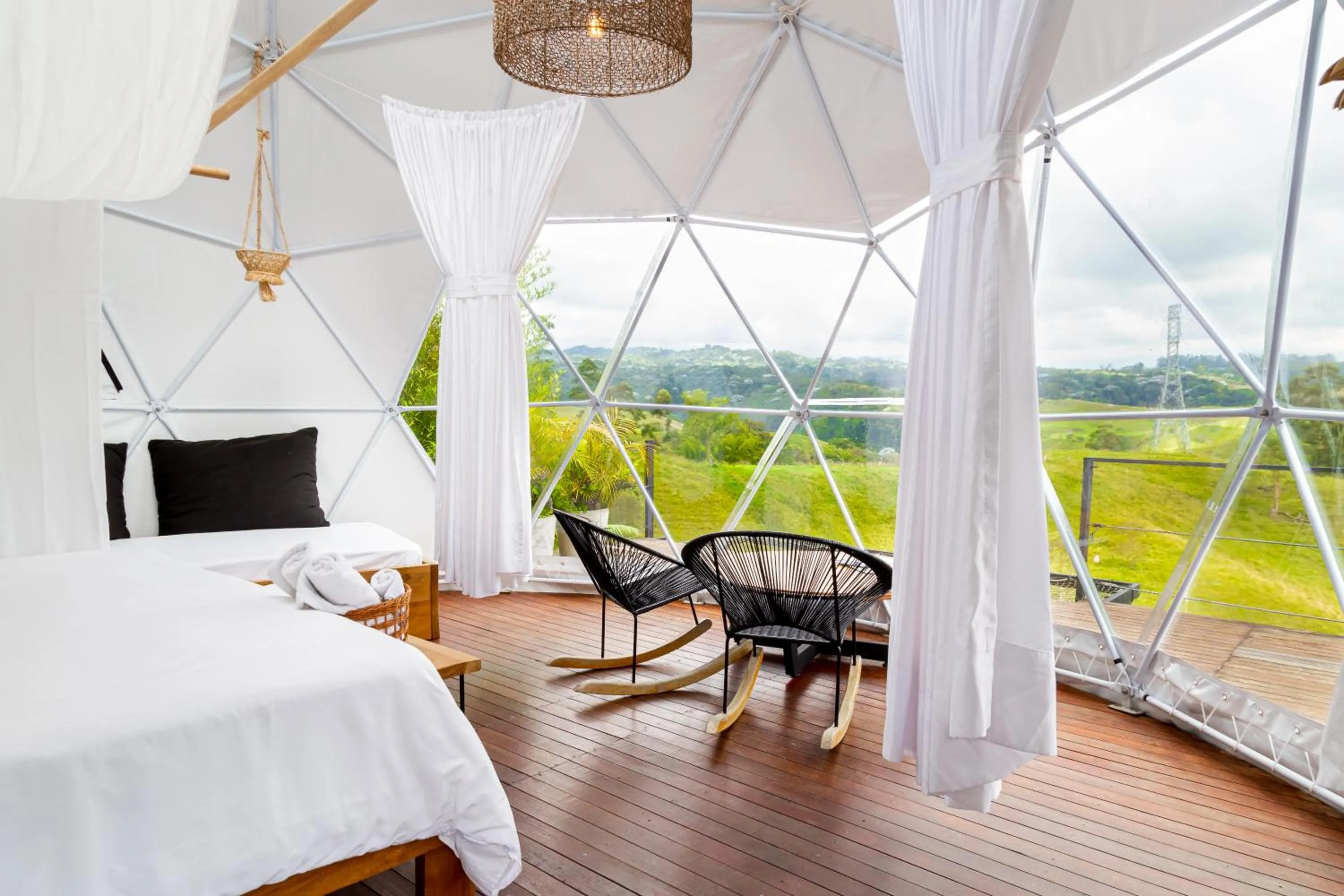 Bed in Ecohotel Monte Tierra Habitaciones y Glamping