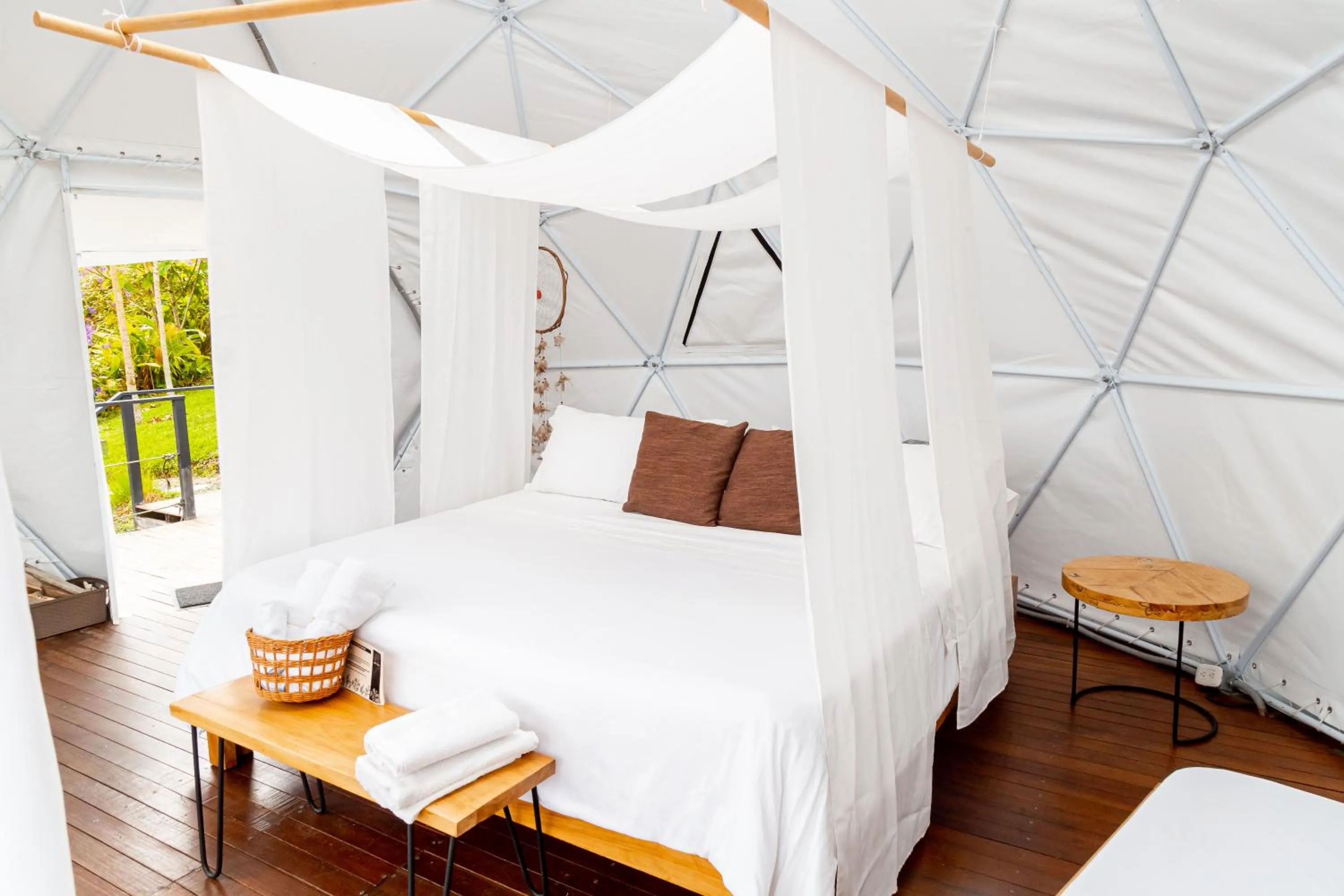 Bed in Ecohotel Monte Tierra Habitaciones y Glamping