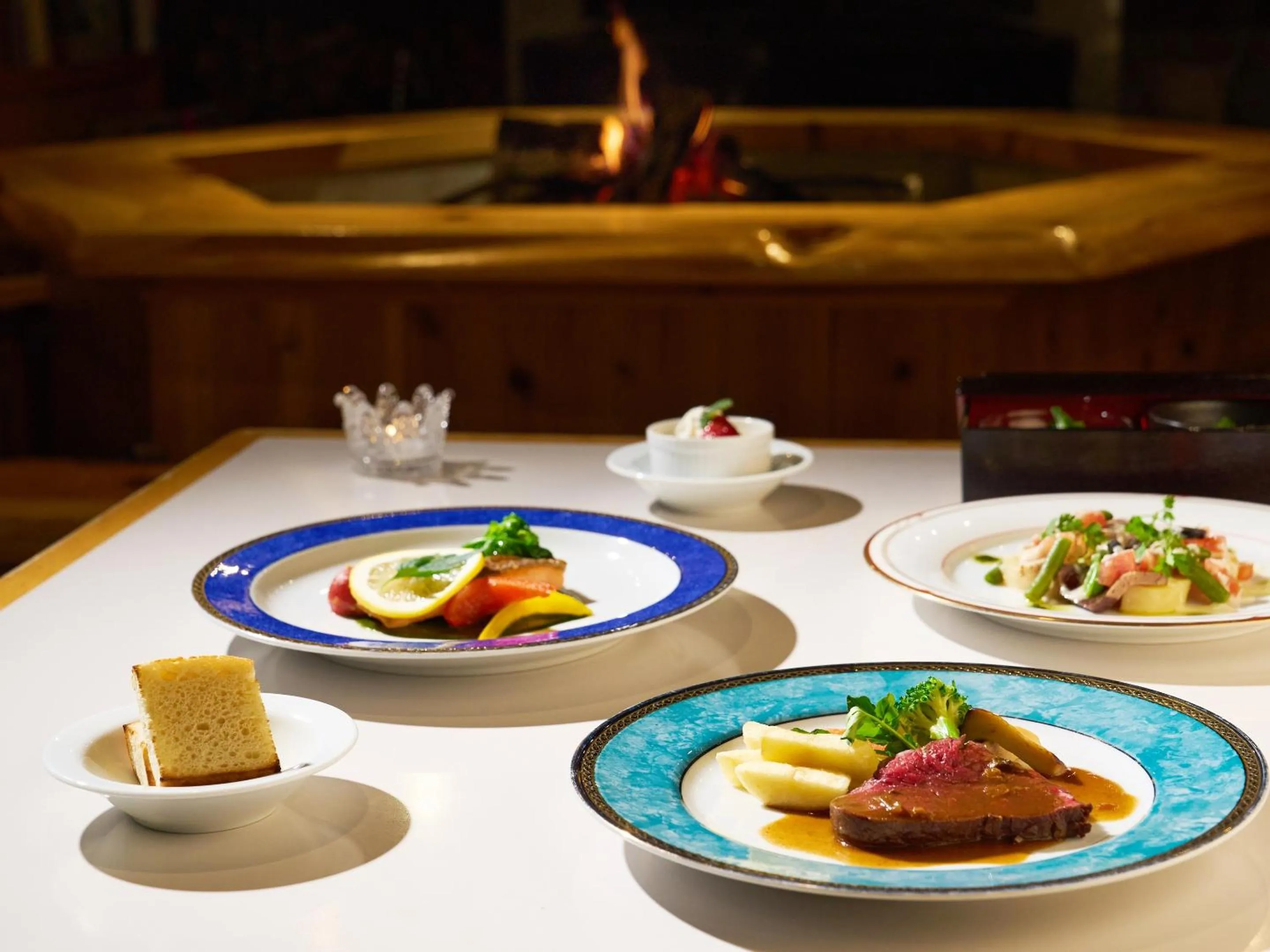 Food close-up in Ishinoyu Lodge