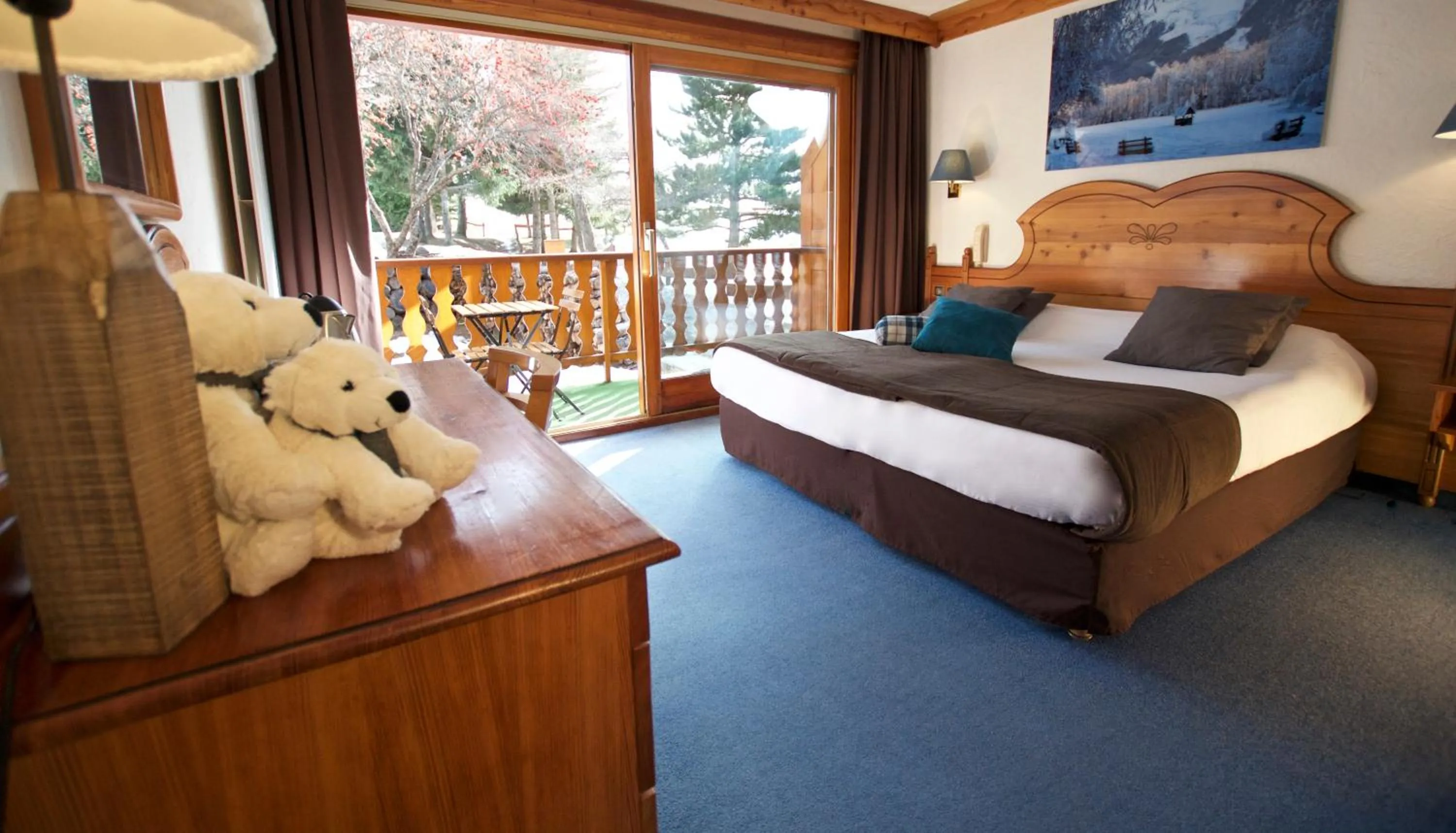 Bed in Hôtel Serre Palas