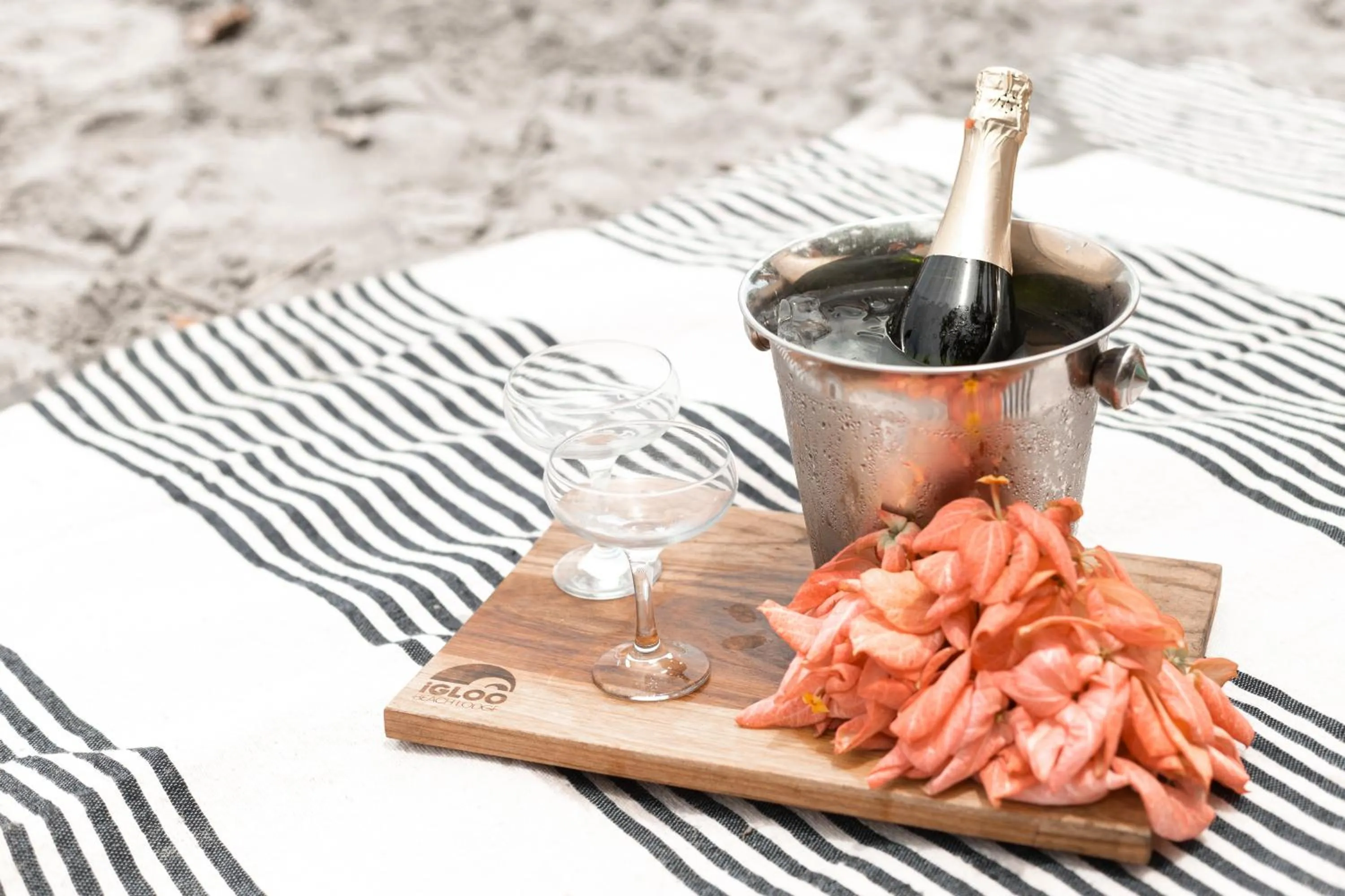 Food and drinks in Igloo Beach Lodge