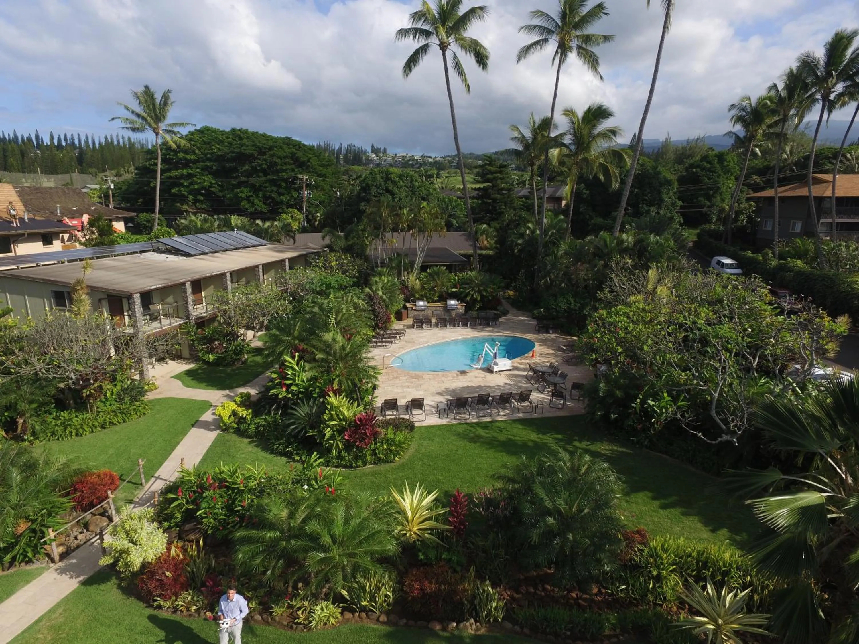 Pool view in The Mauian Hotel