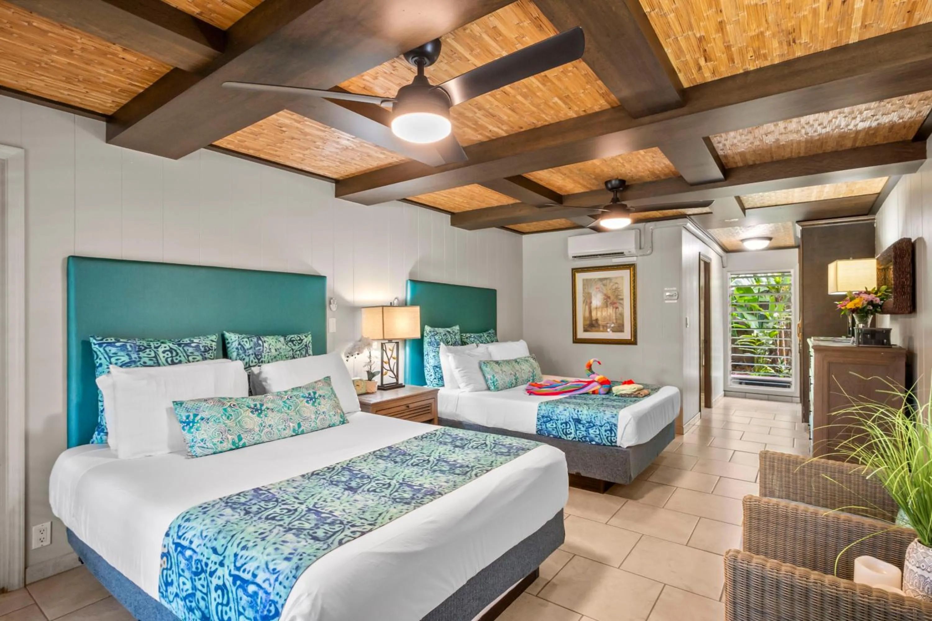 Bed in The Mauian Hotel