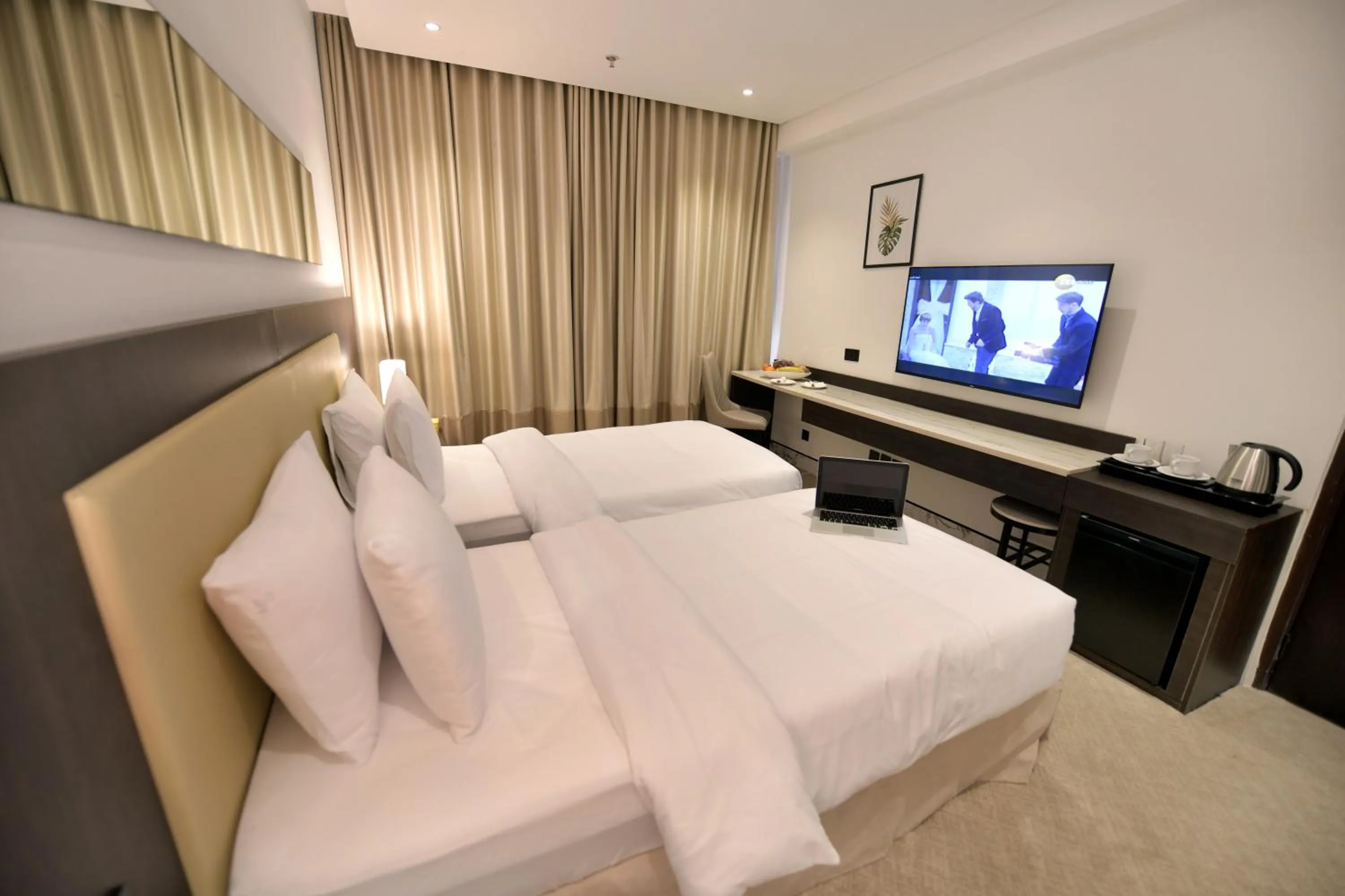 Bed in Carlton Tower Hotel Kuwait