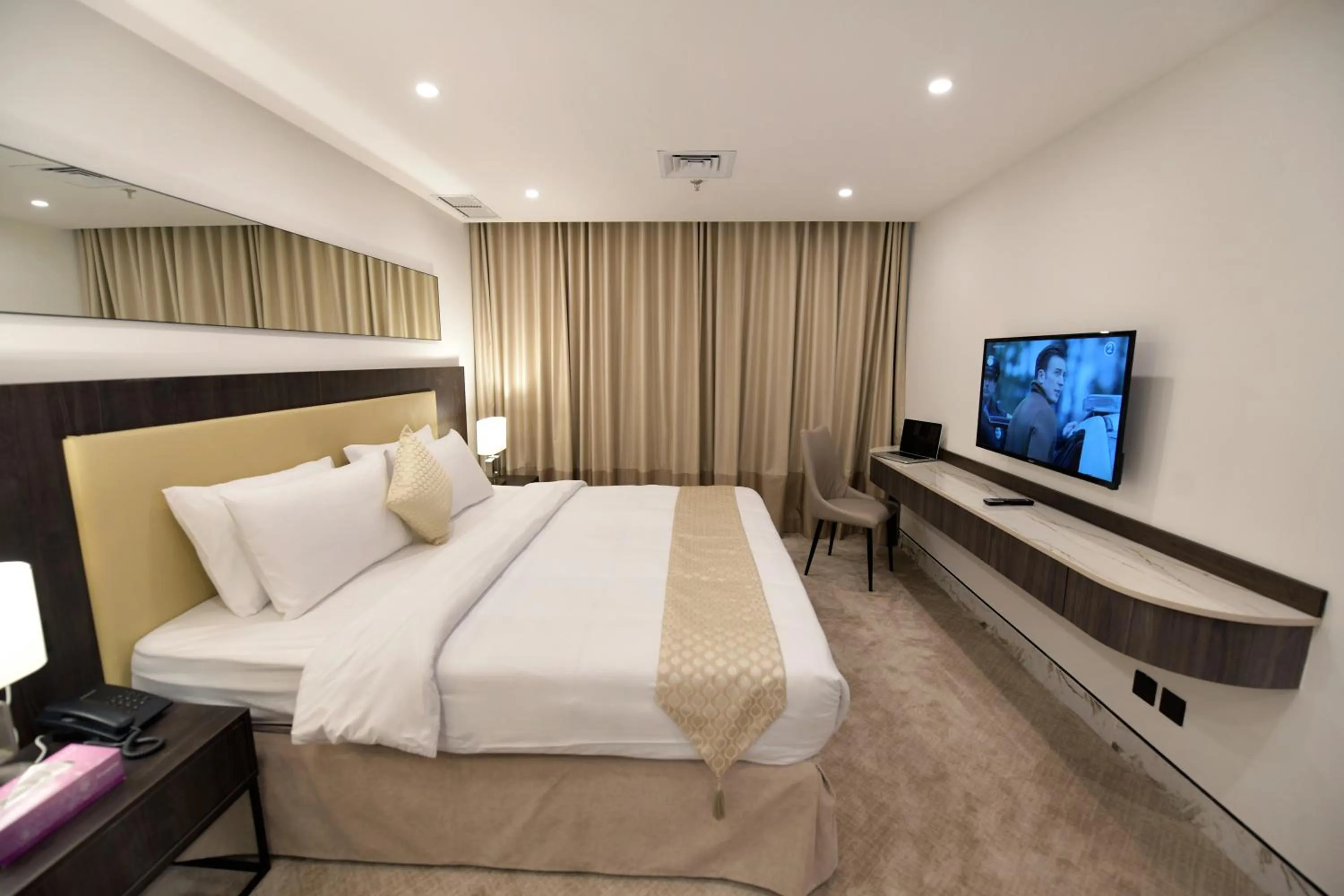 Bed in Carlton Tower Hotel Kuwait