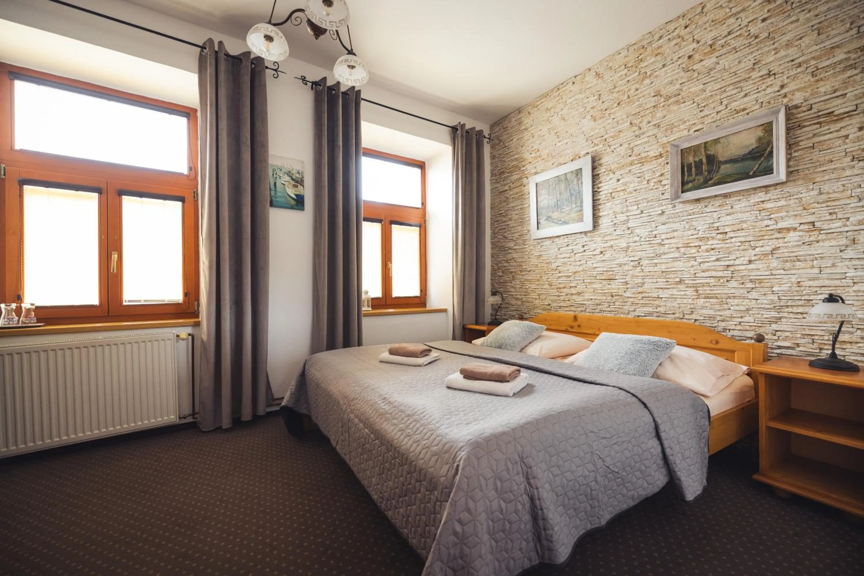 Bed in Penzion U Papoušků