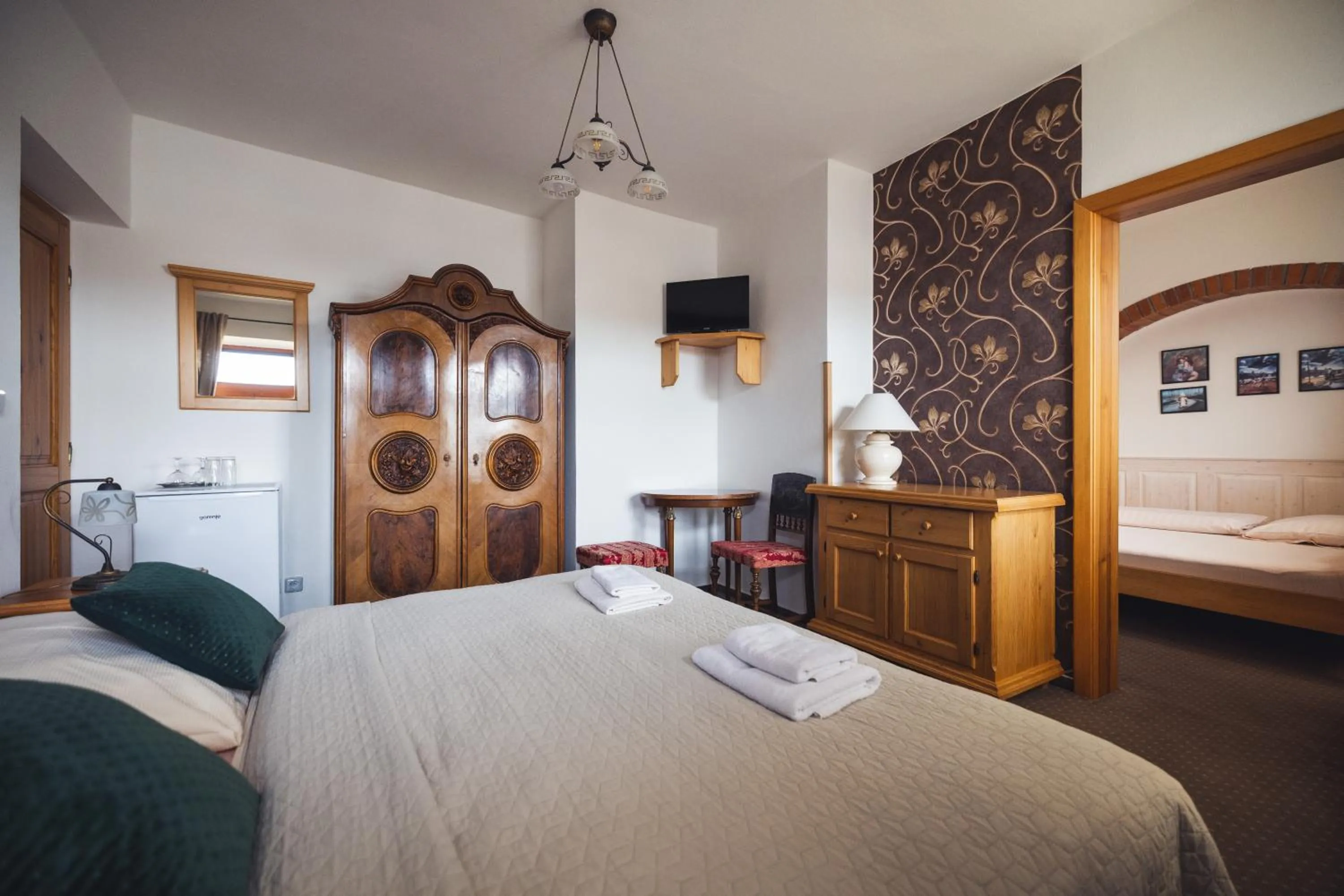 Bed in Penzion U Papoušků