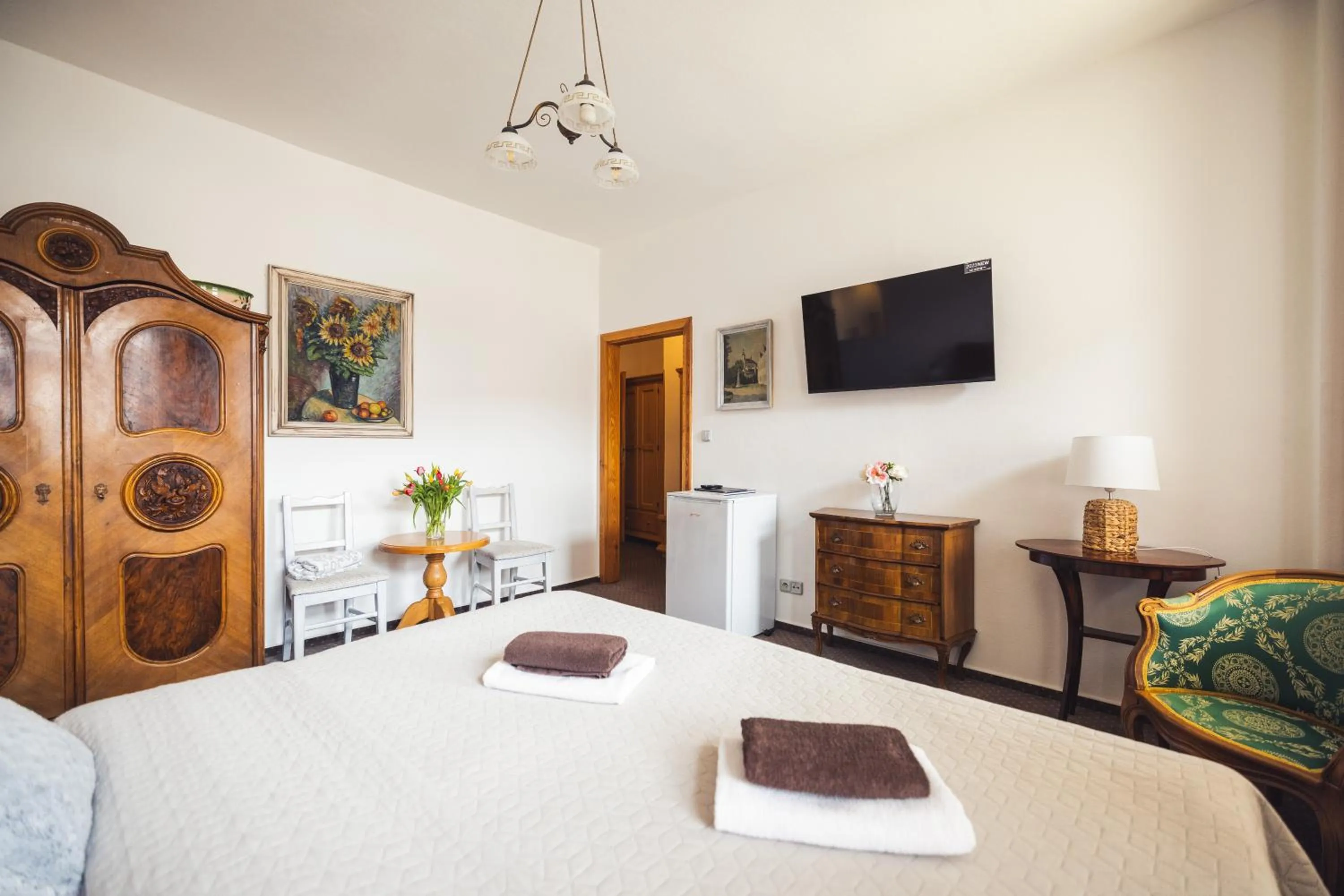 Bed in Penzion U Papoušků