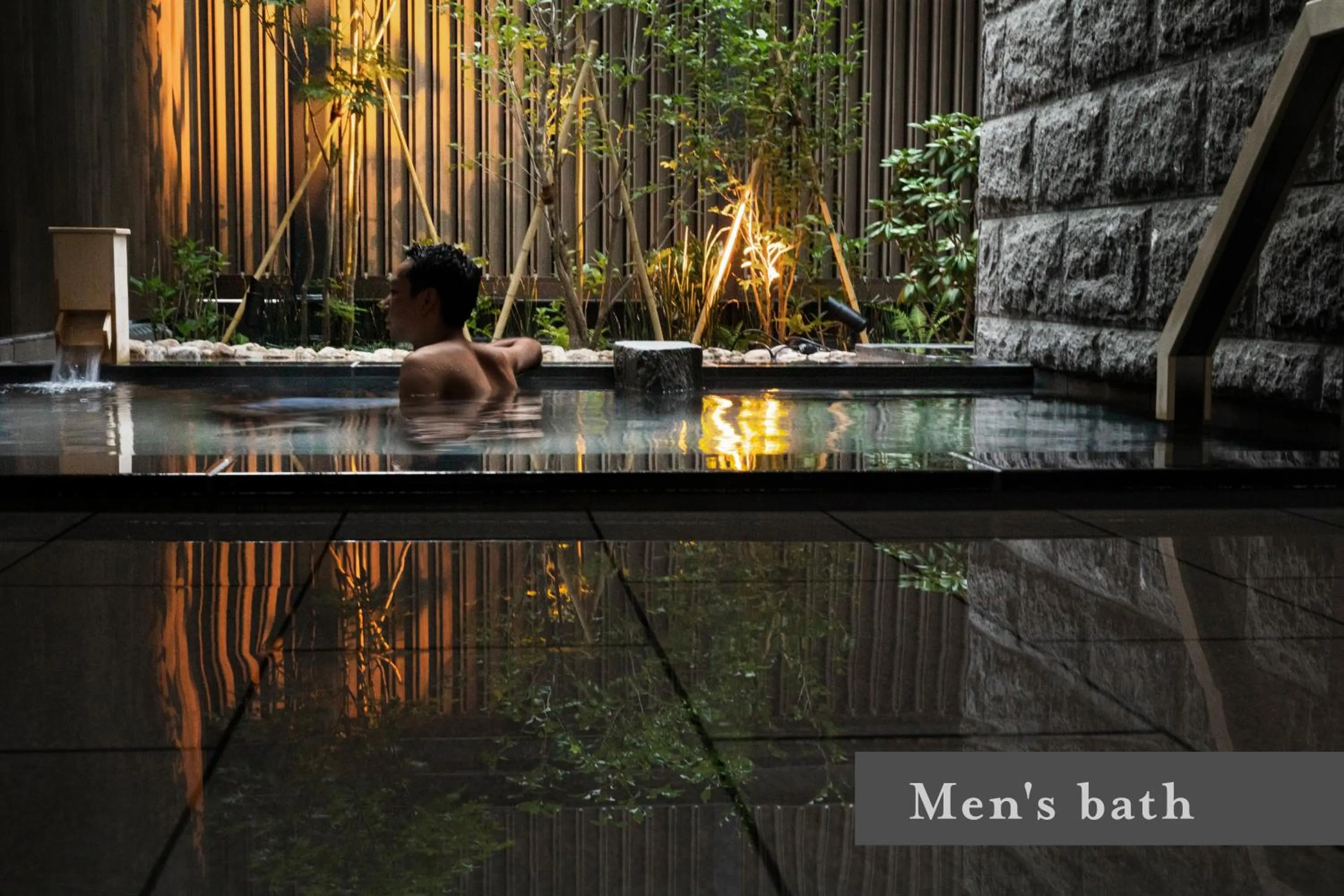 Hot Spring Bath in ONSEN RYOKAN Yuen Sapporo