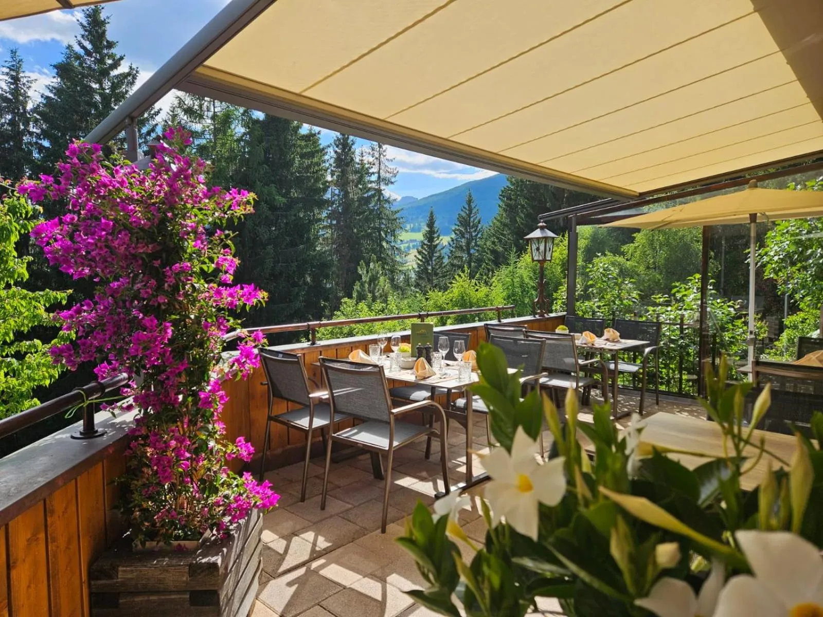 Balcony/Terrace in Hotel Häuserl im Wald