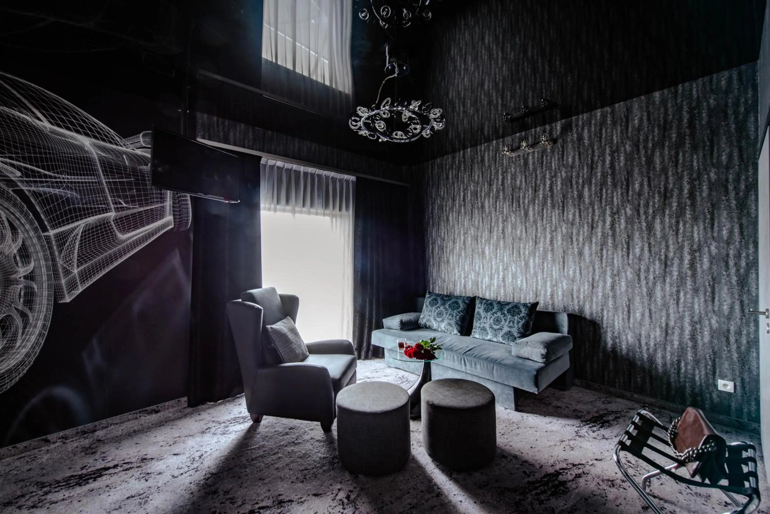 Seating area in Hotel Lenart