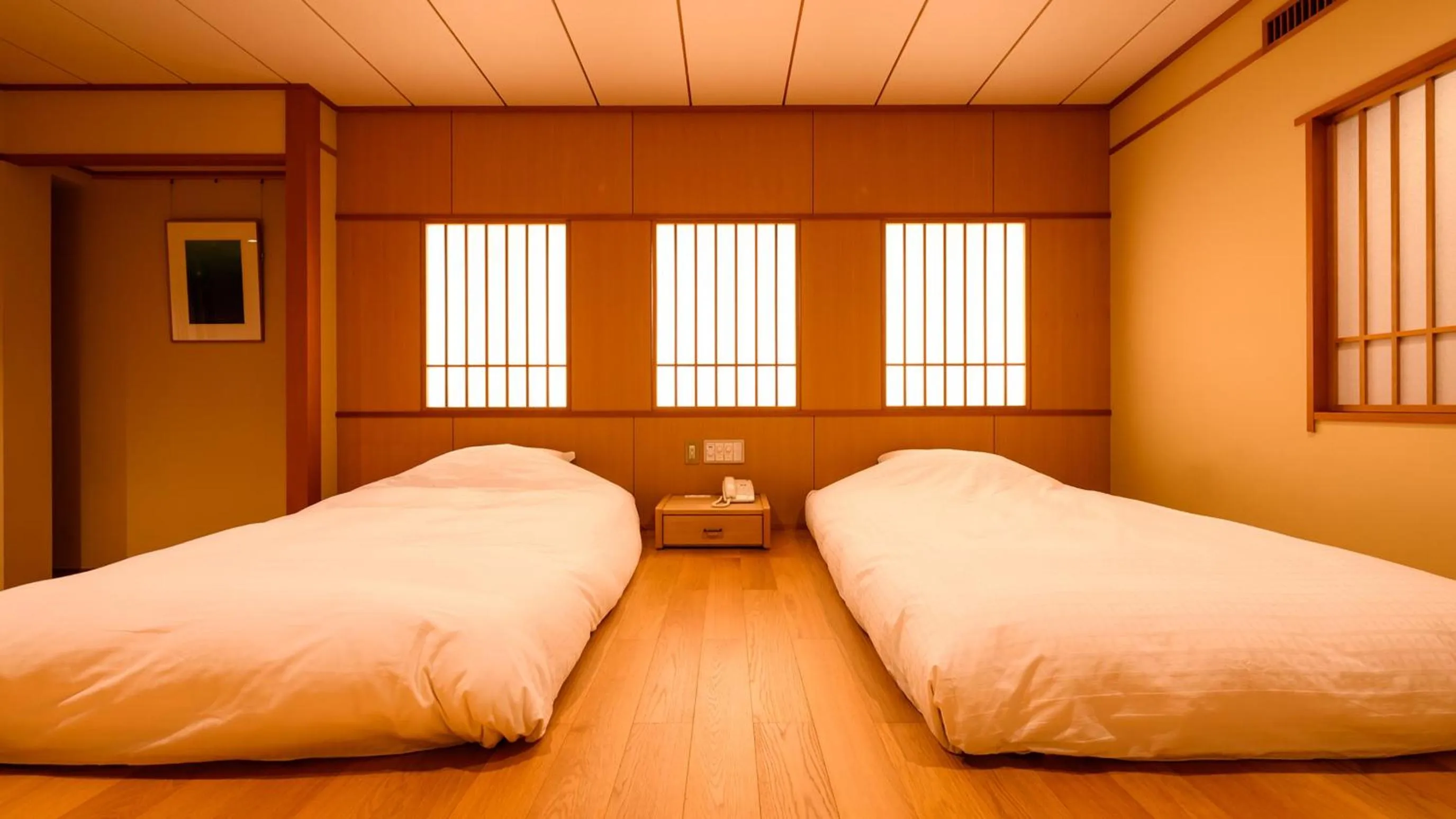 Bed in Tamaya Ryokan