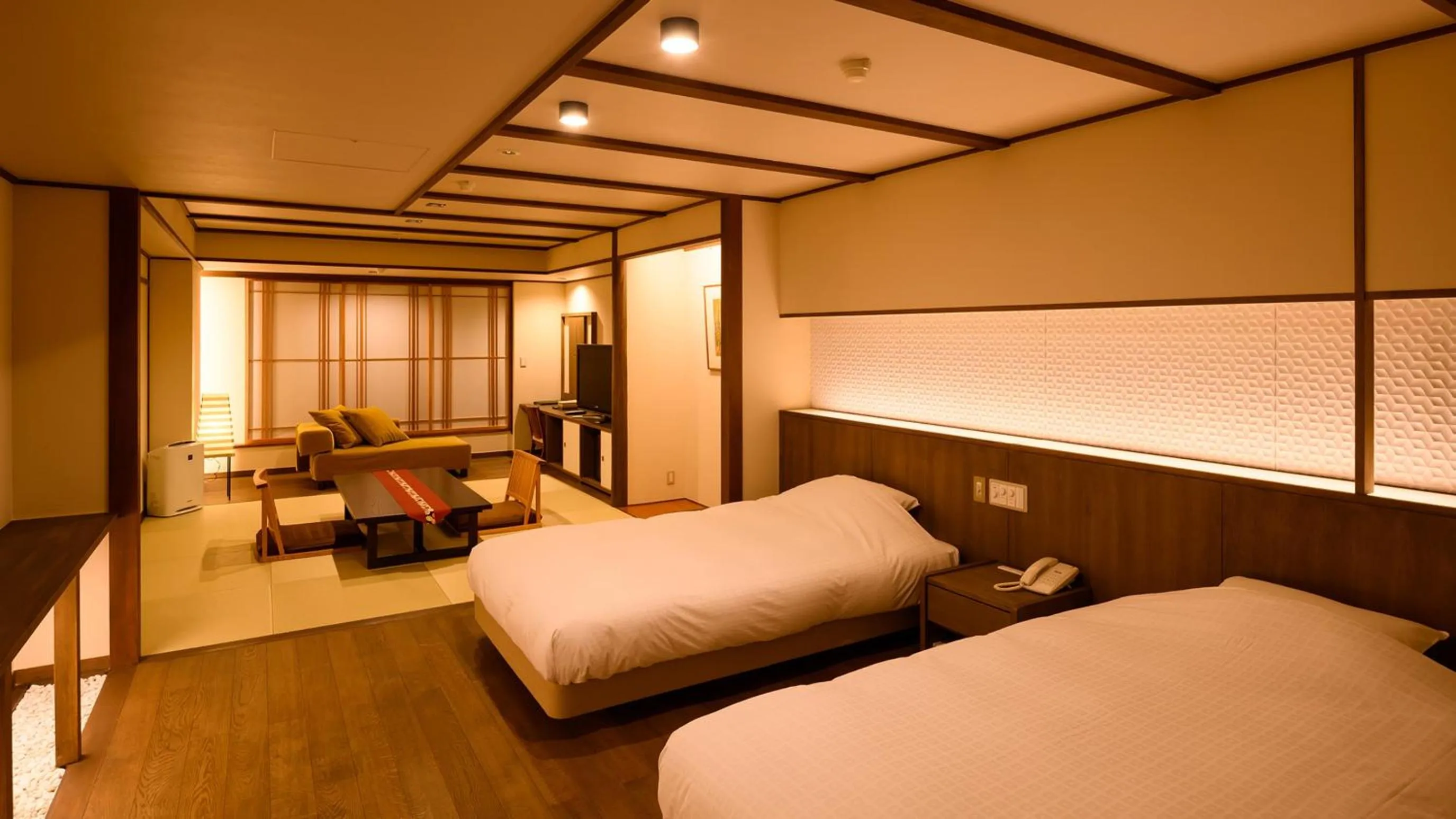 Bed in Tamaya Ryokan