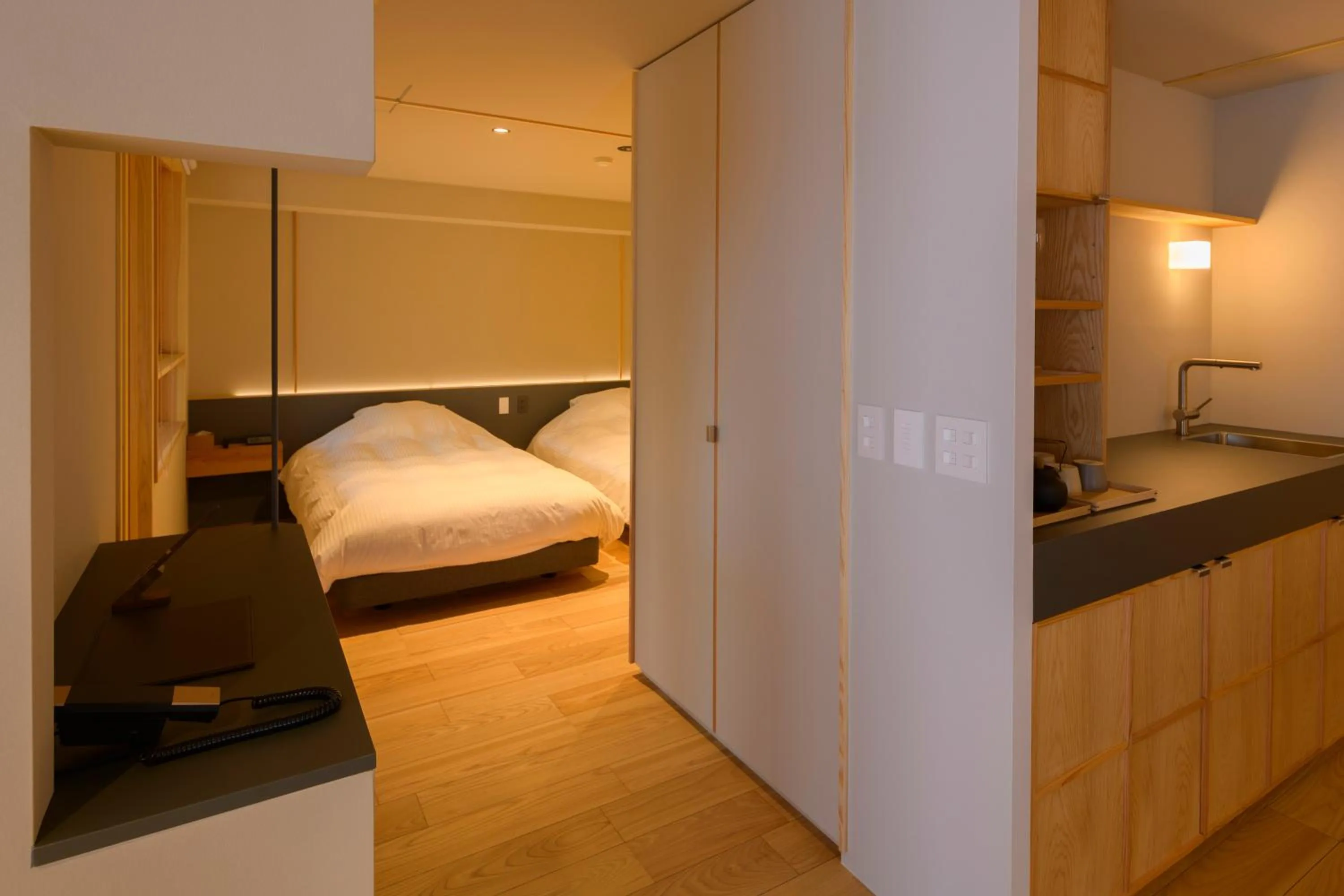 Bed in Tamaya Ryokan