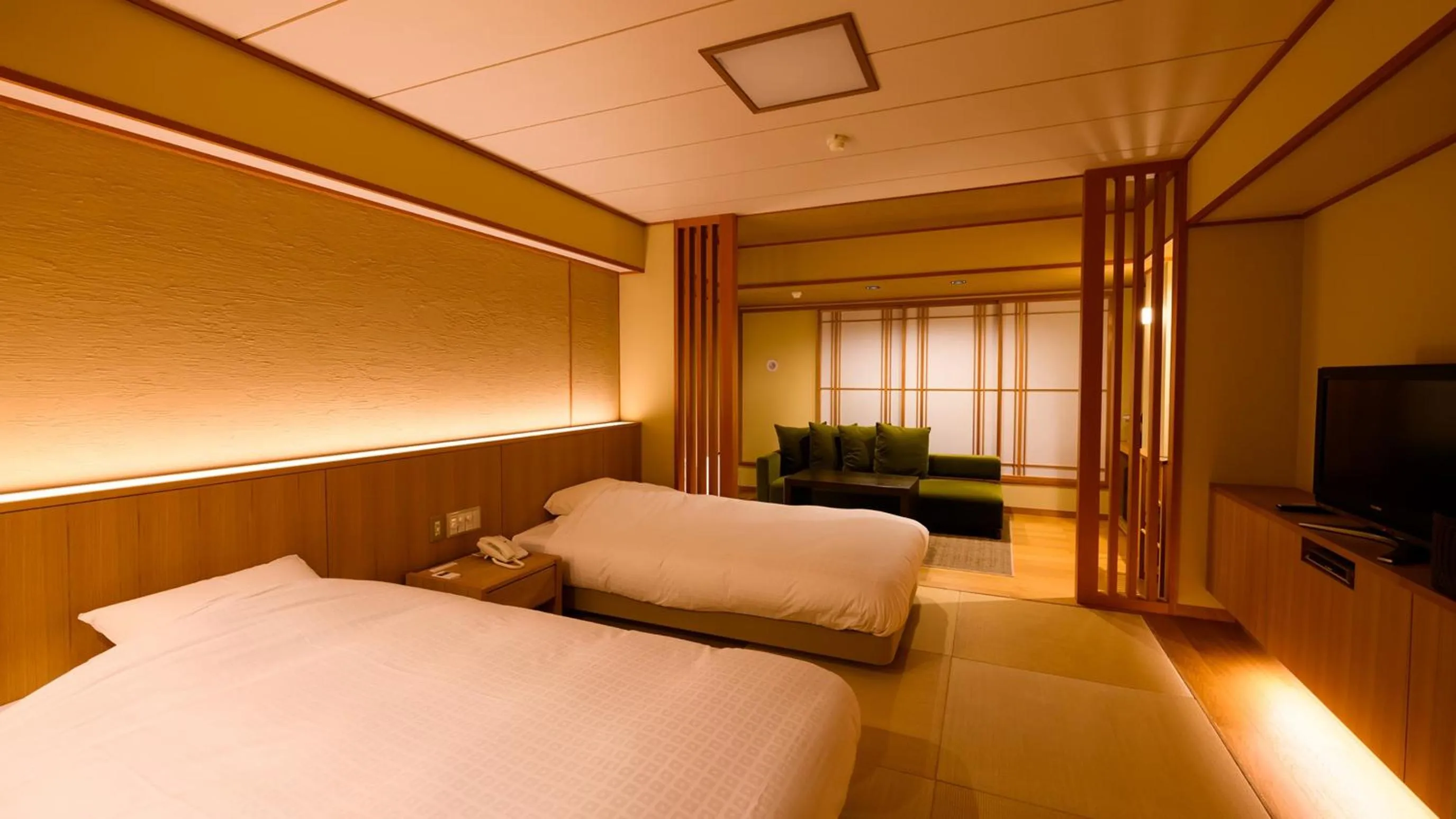 Bed in Tamaya Ryokan