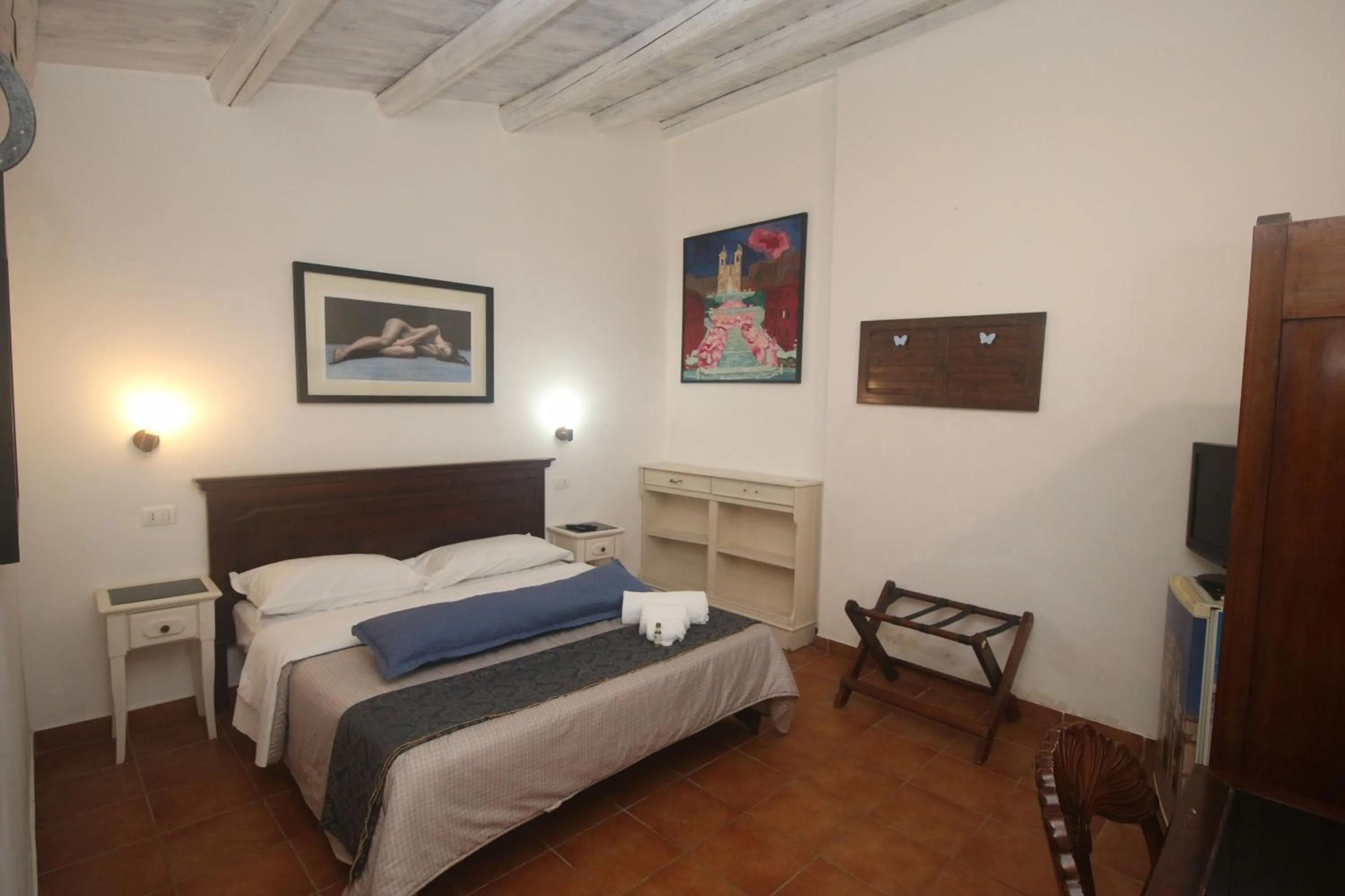 Bed in Aranceto Hotel