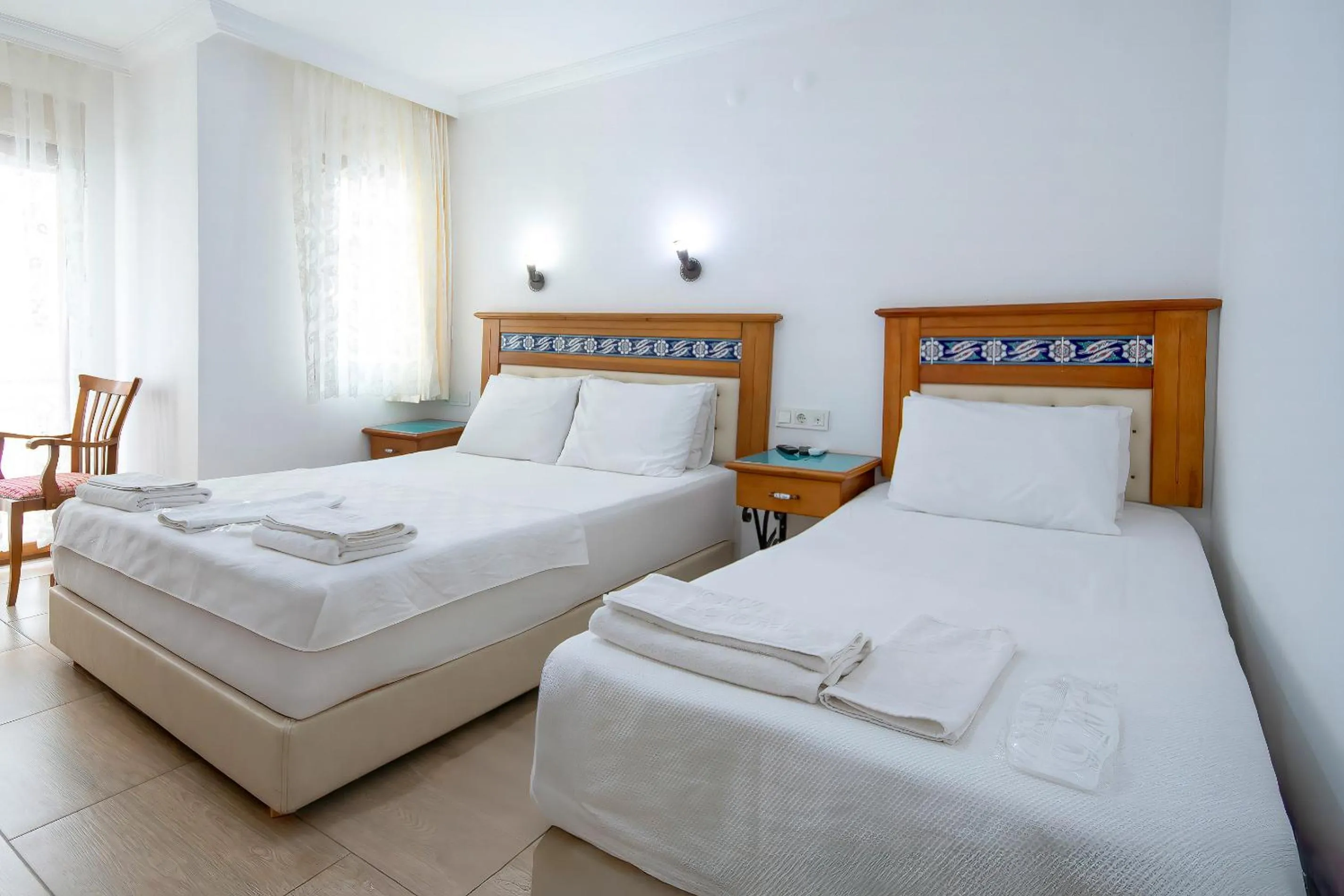 Bed in Datca Kilic Hotel