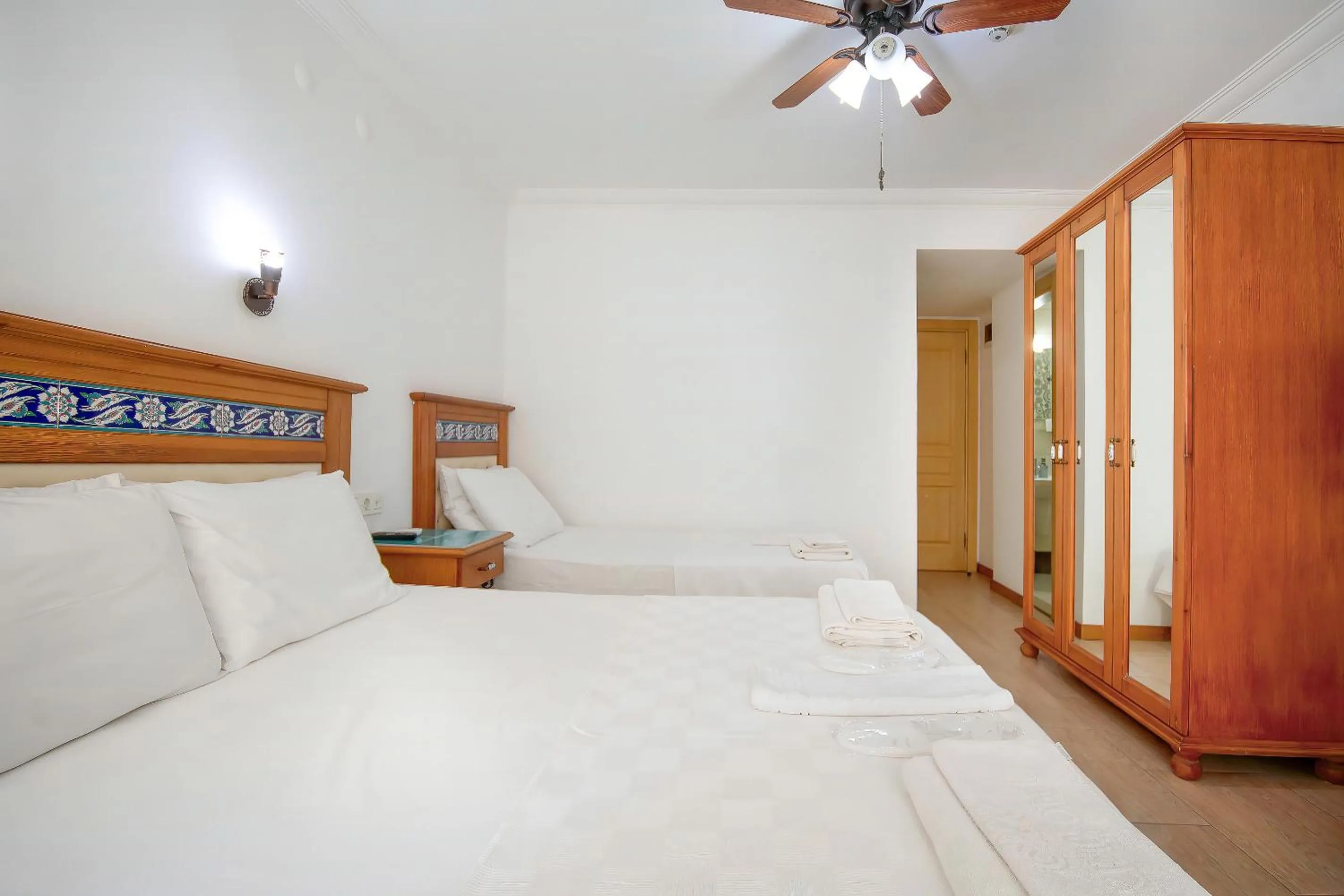 Bed in Datca Kilic Hotel