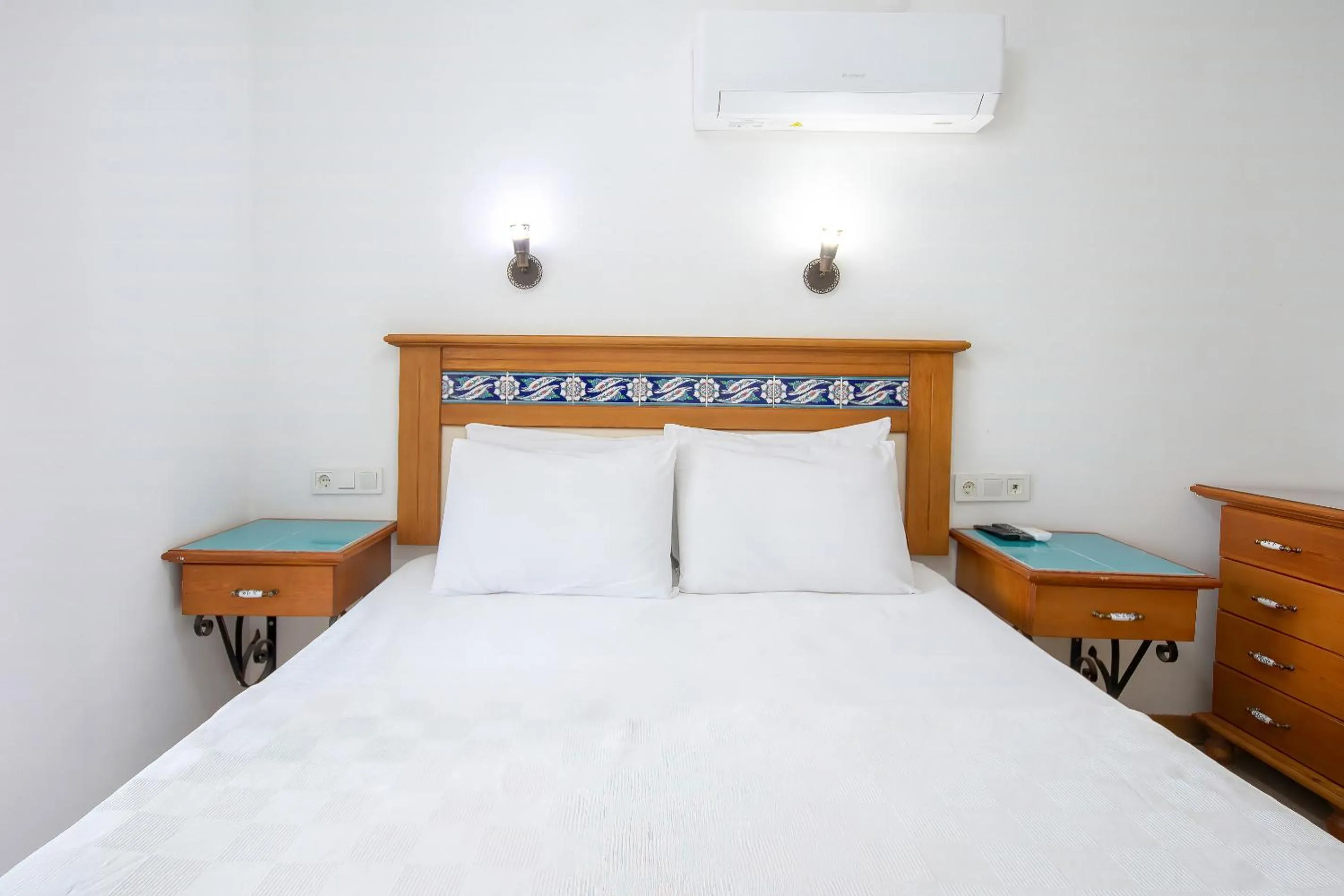 Bed in Datca Kilic Hotel