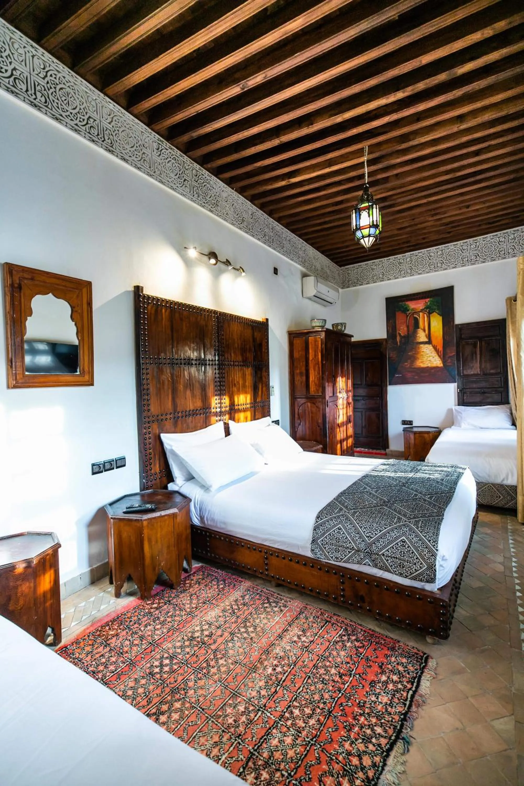 Photo of the whole room, Bed in Riad Fes Aicha & SPA