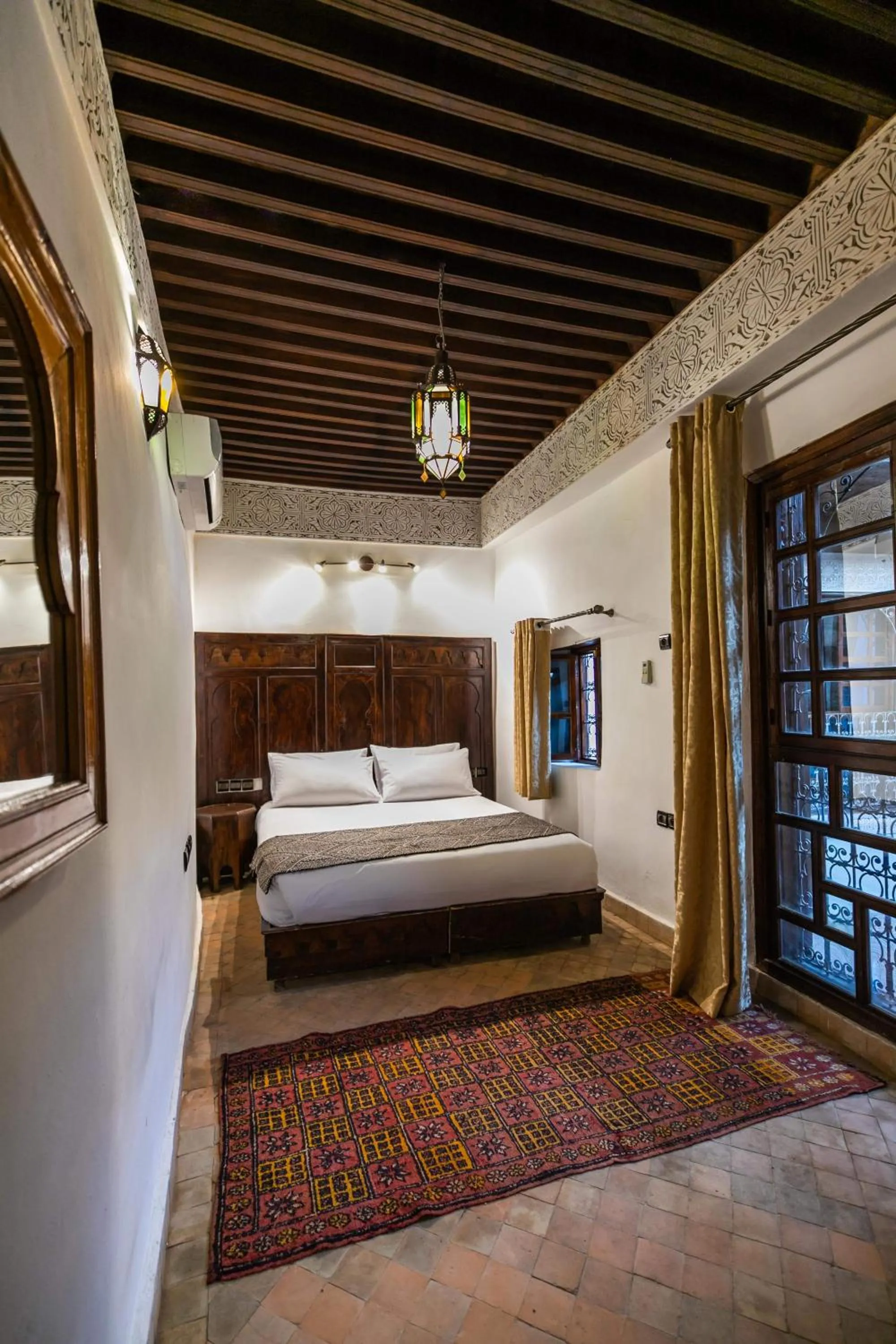 Bed in Riad Fes Aicha & SPA