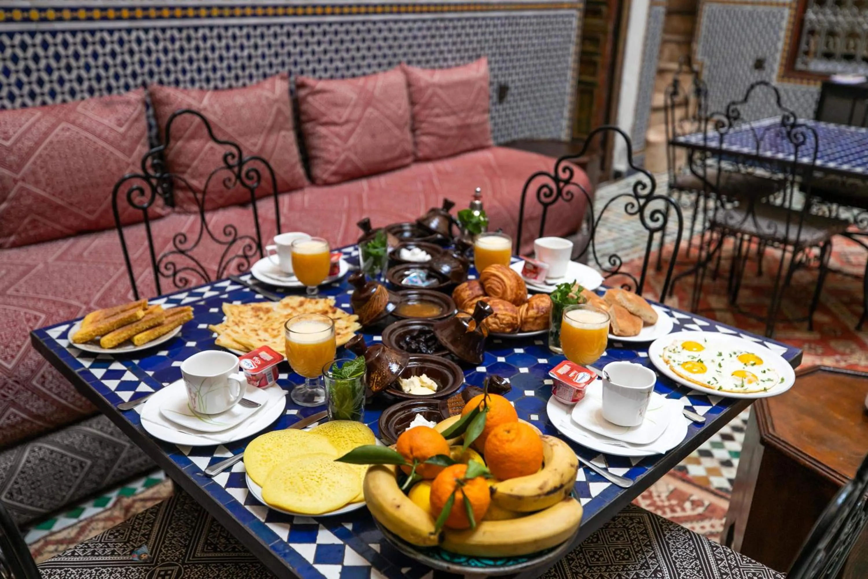 Buffet breakfast in Riad Fes Aicha & SPA