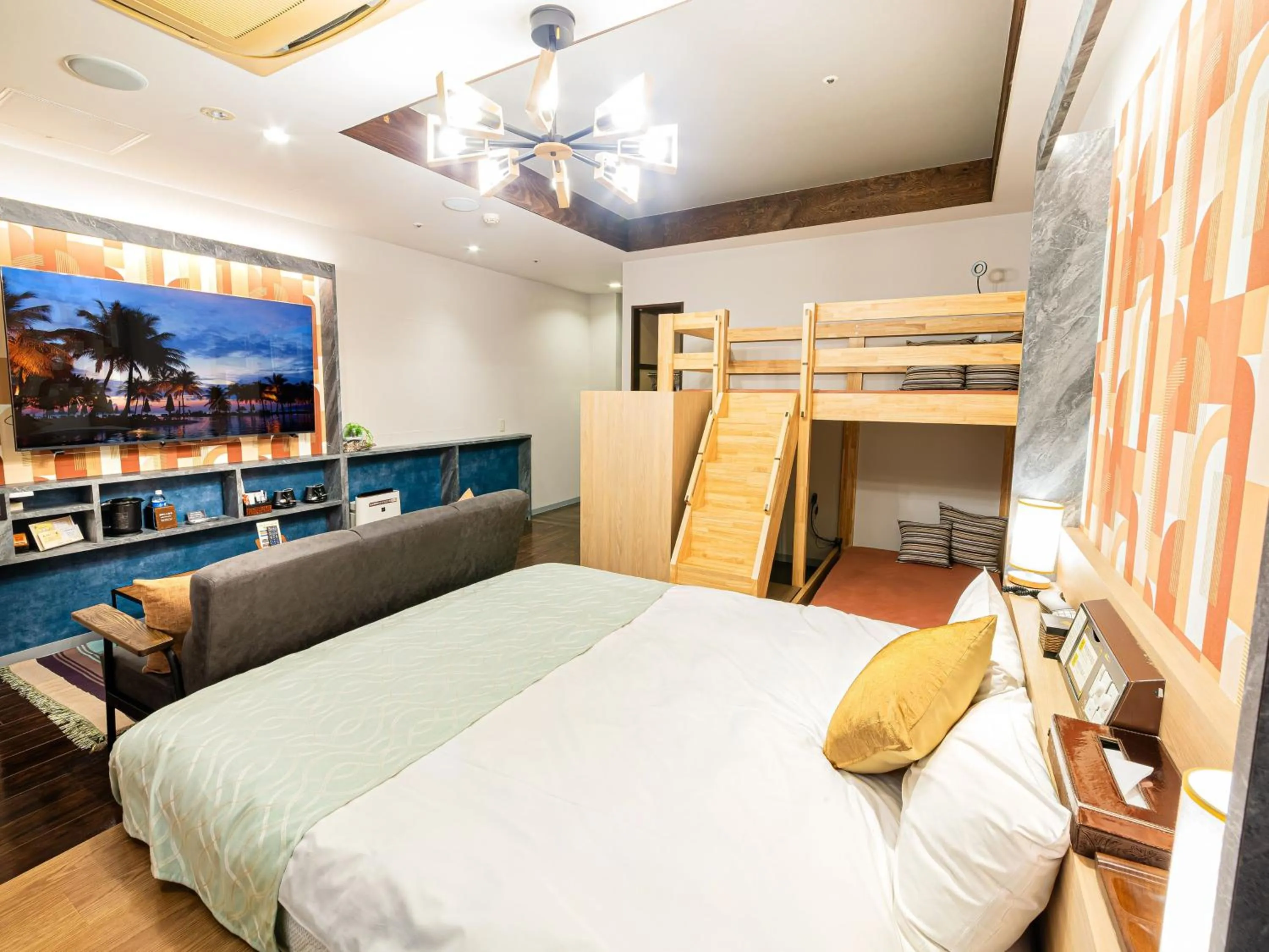 Bed in Hotel Balian Resort Shinjuku Honten