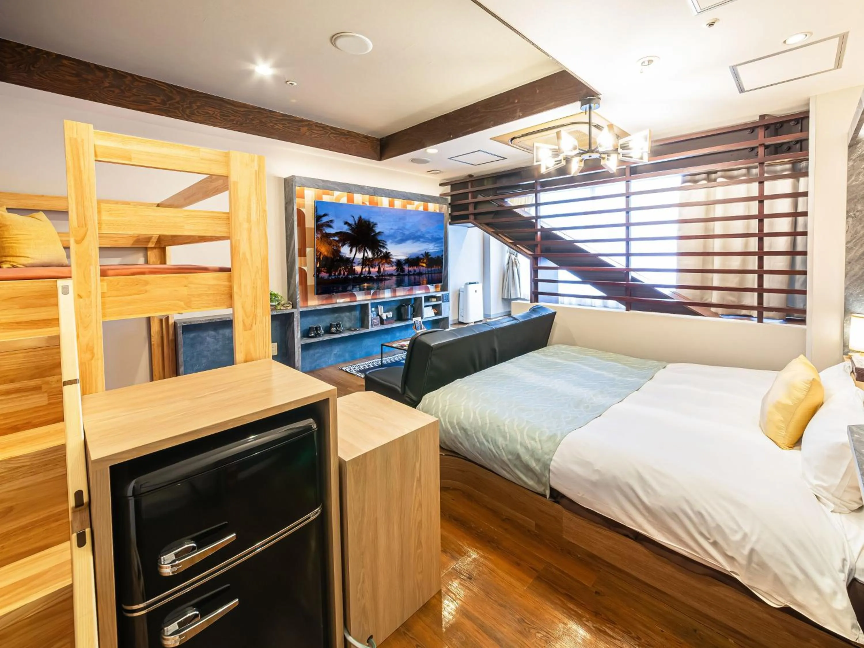 Bedroom, Bed in Hotel Balian Resort Shinjuku Honten