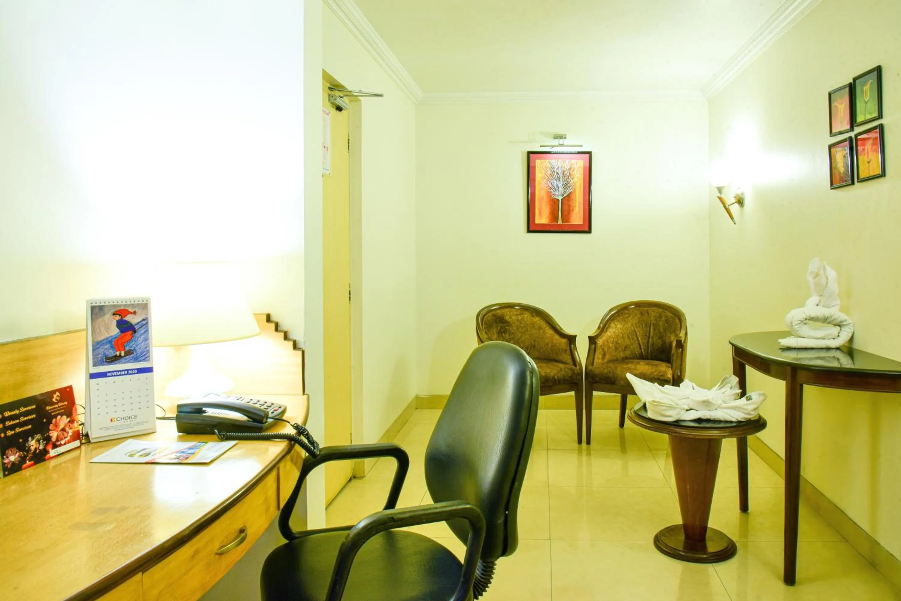 Seating area in Quality Inn Residency