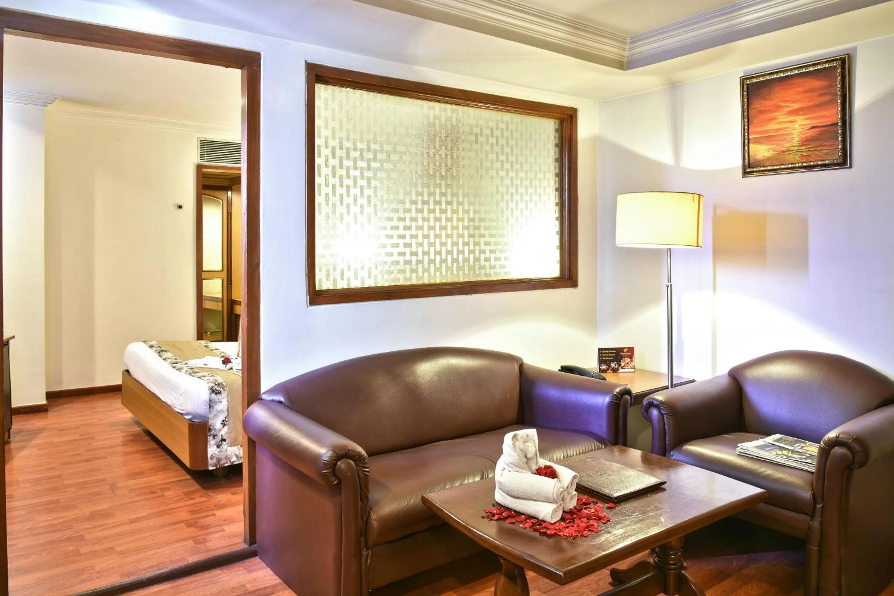 Living room in Quality Inn Residency