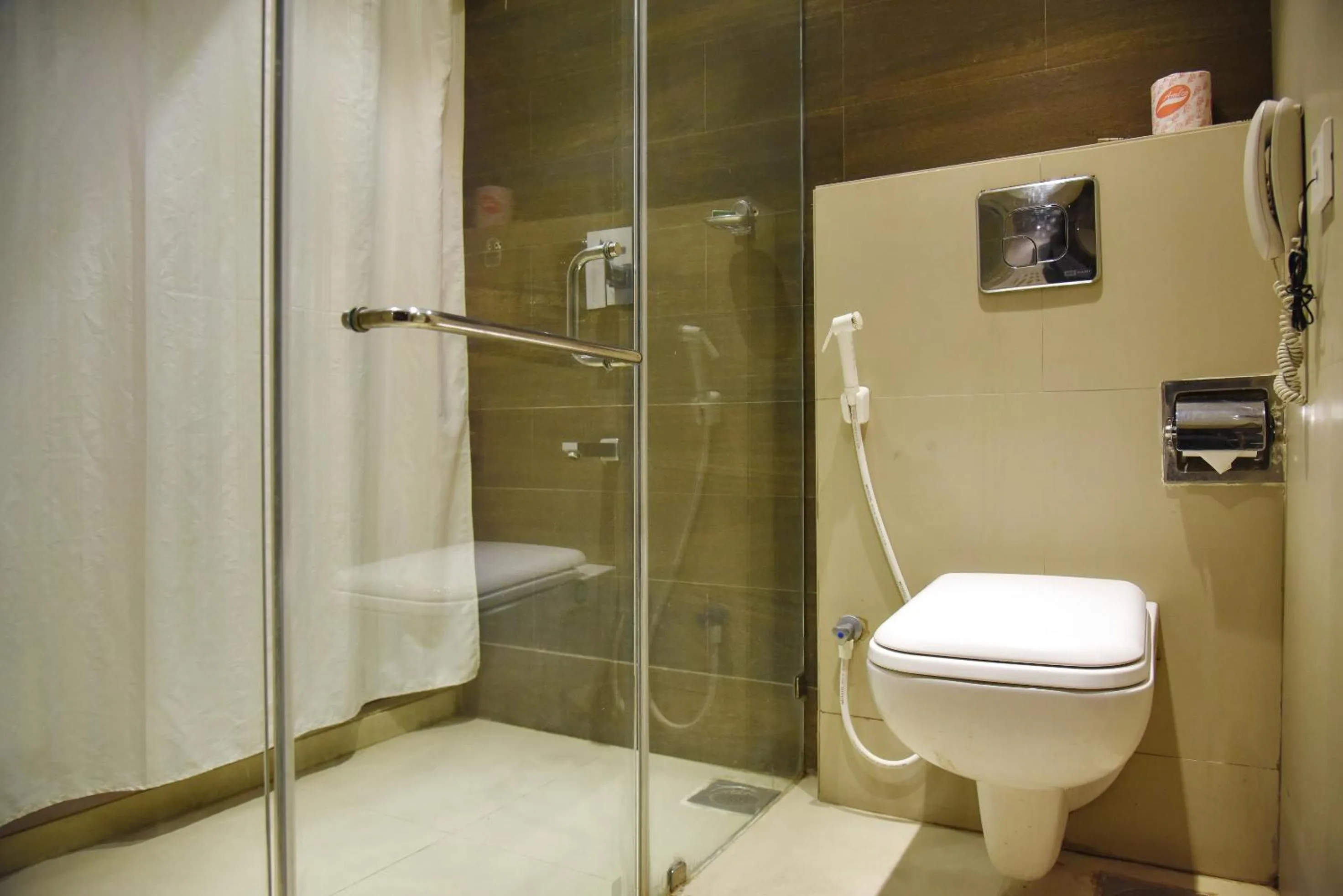 Shower in Quality Inn Residency