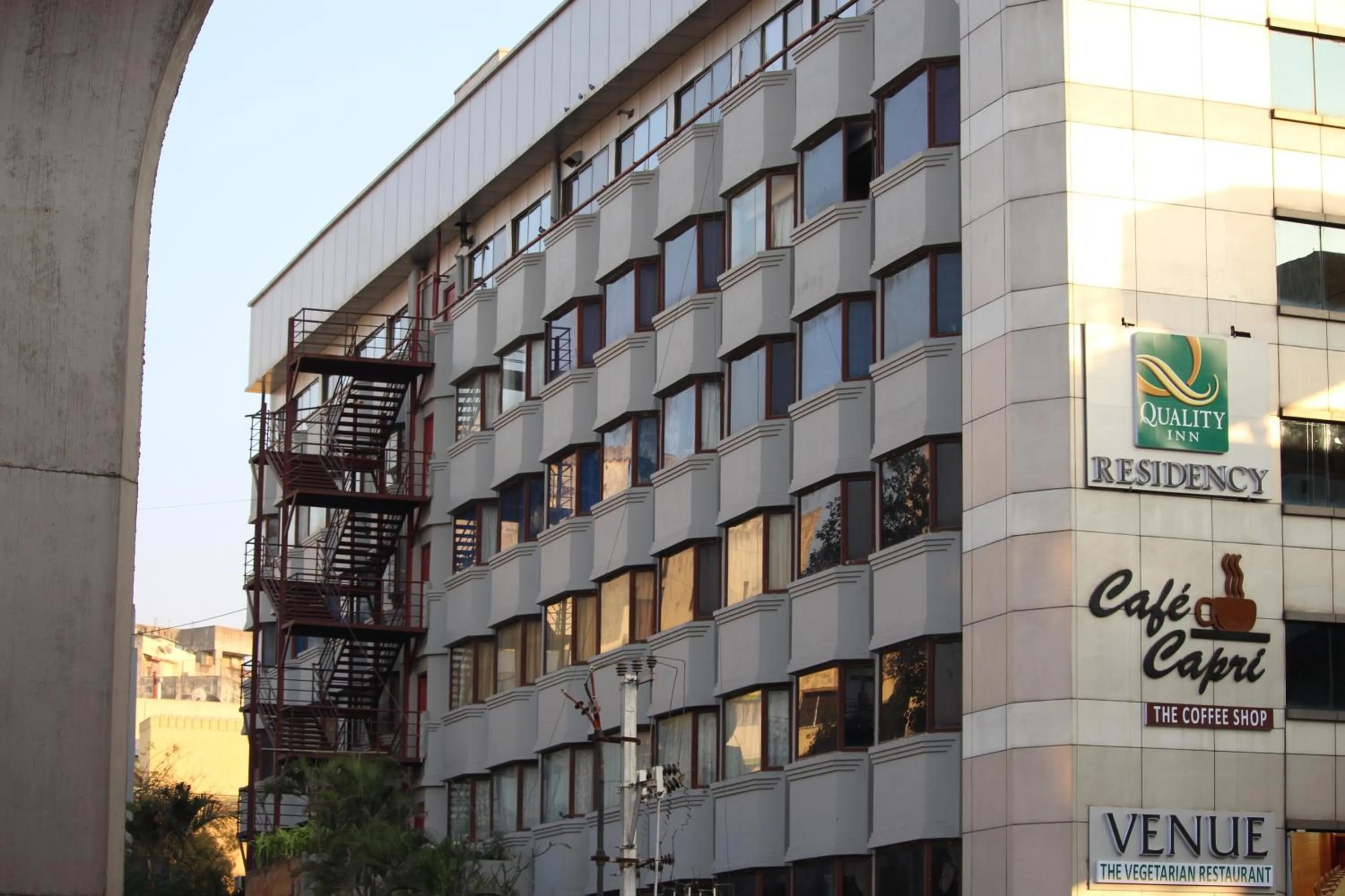 Property building in Quality Inn Residency