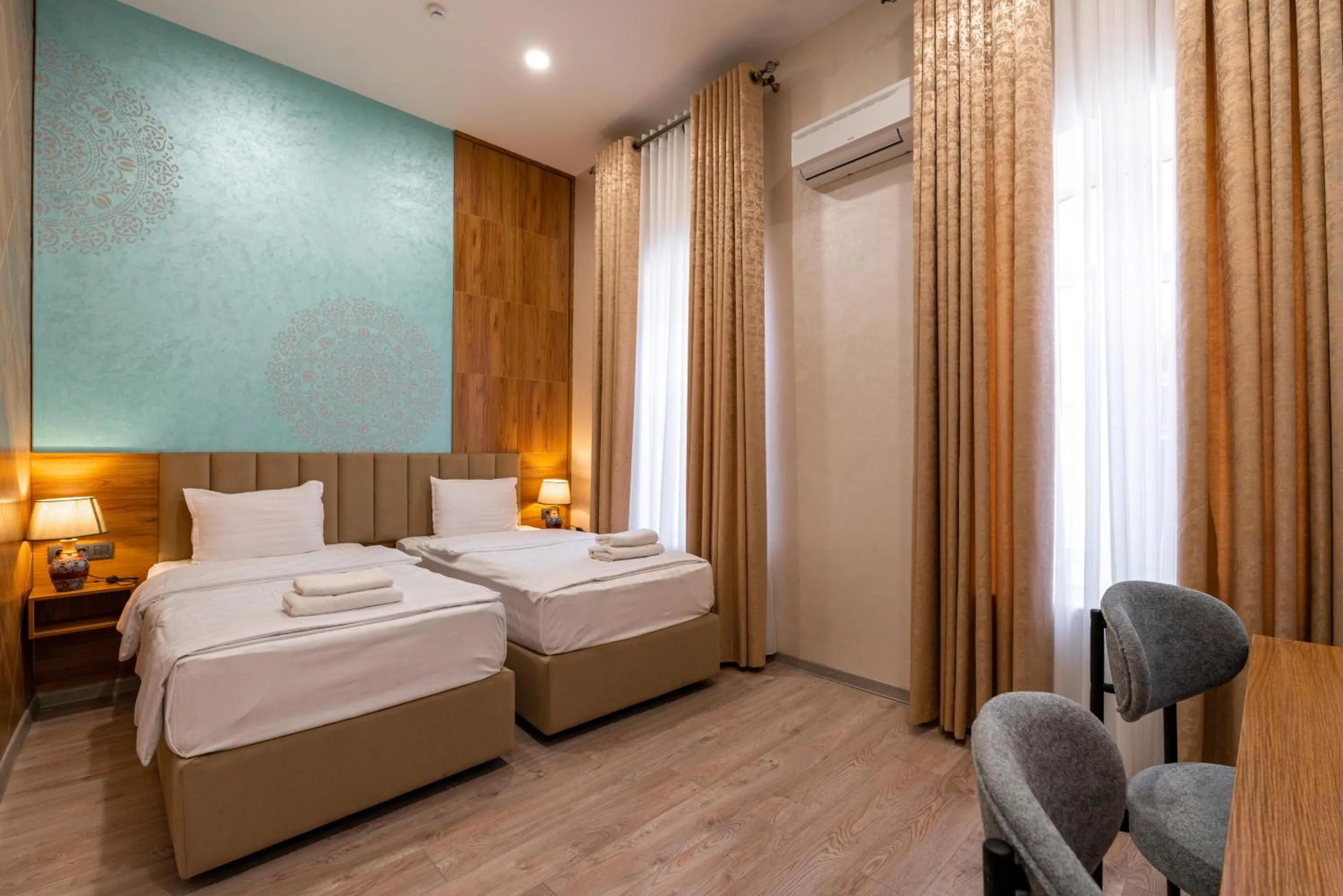 Bed in Hotel Malika Bukhara