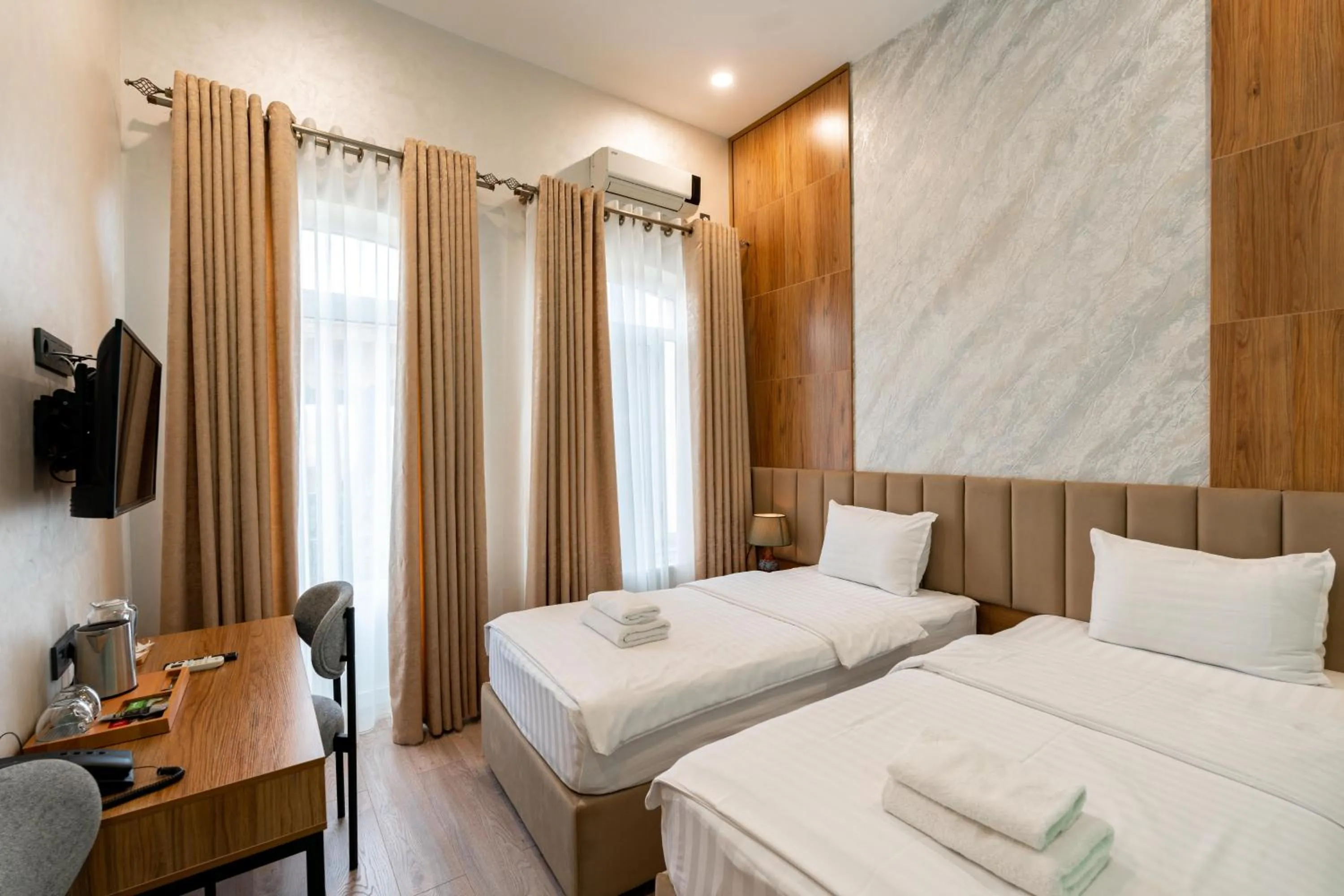 Bed in Hotel Malika Bukhara