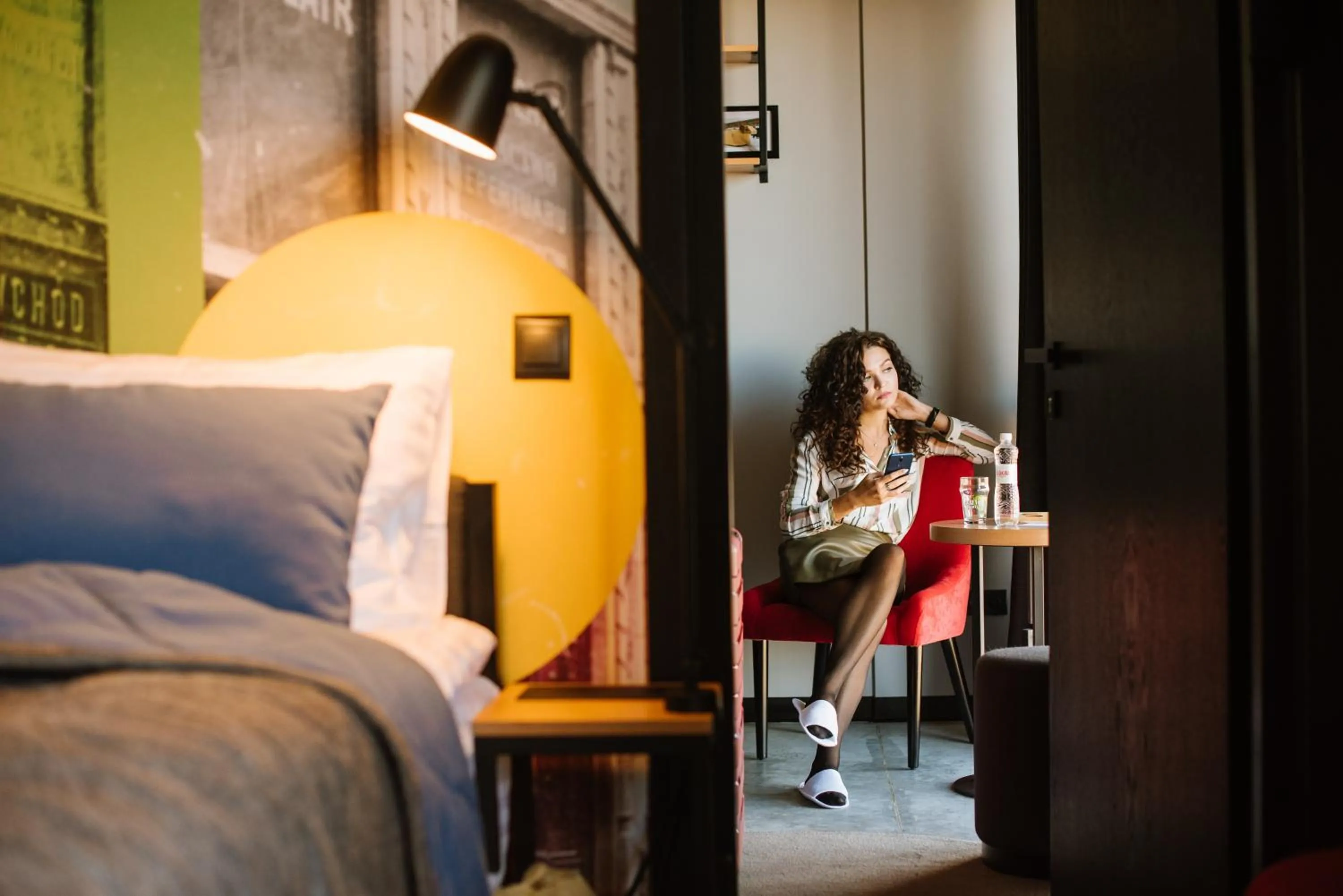 People, Bed in !FEST Hotel