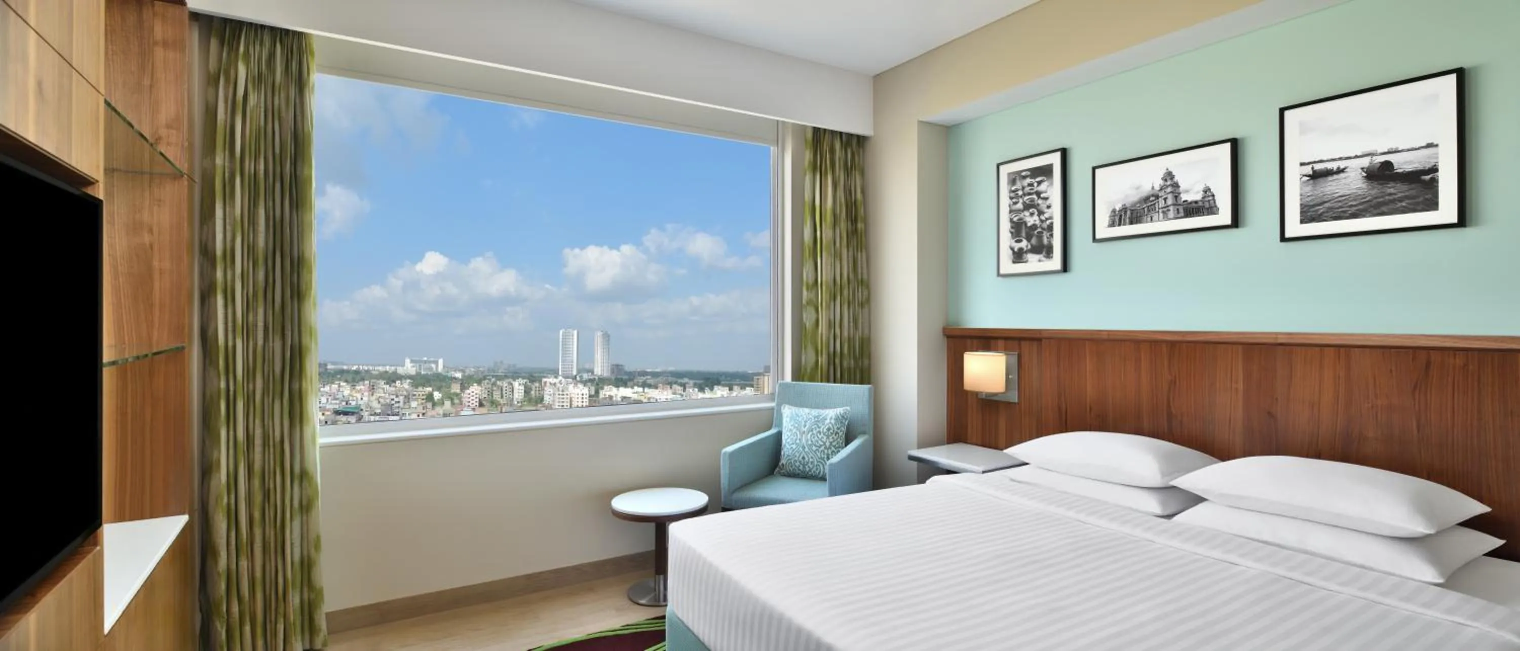 View (from property/room), Bed in Fairfield by Marriott Kolkata