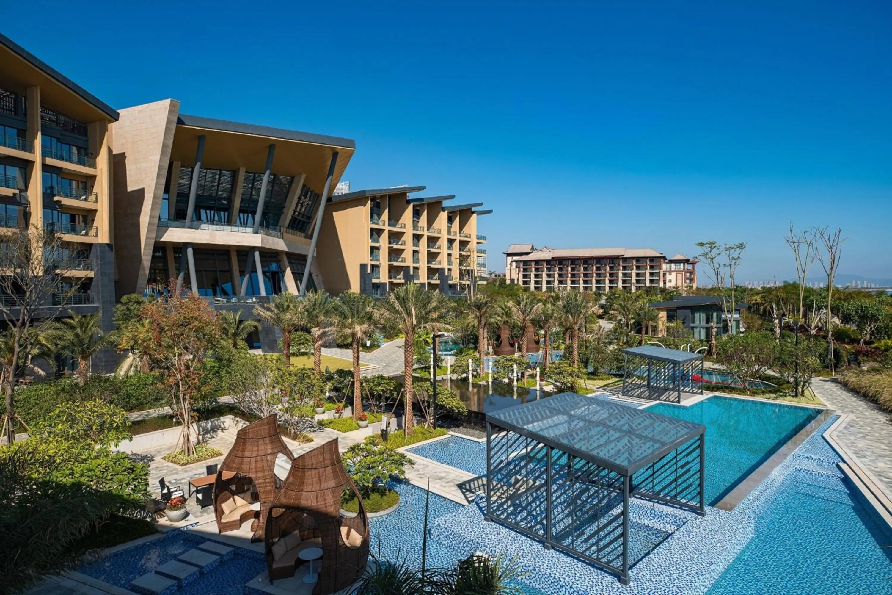 Swimming pool in Renaissance Xiamen Hotel