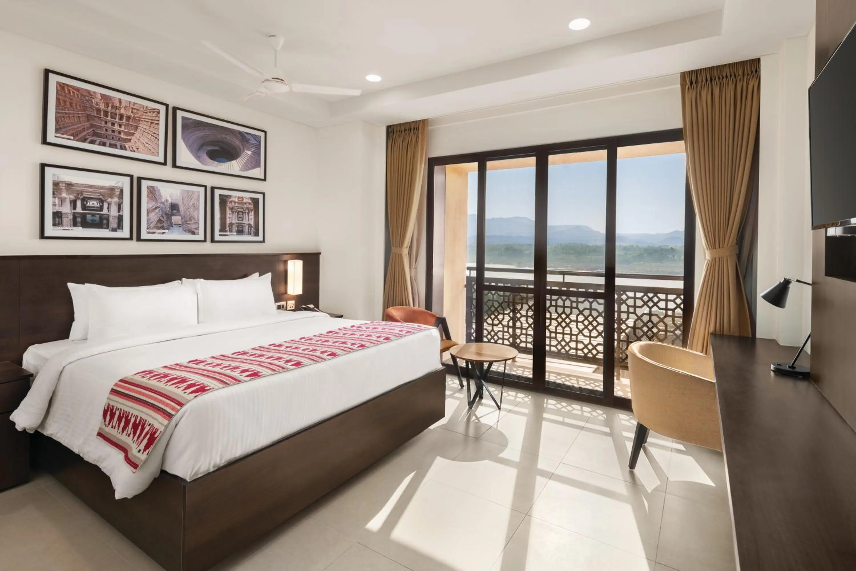 Photo of the whole room, Bed in Ramada Encore by Wyndham Statue of Unity