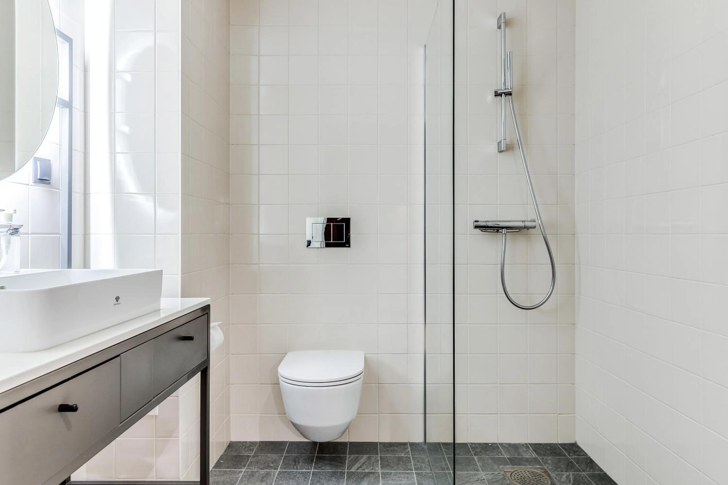 Bathroom in Part-Time Home Täby