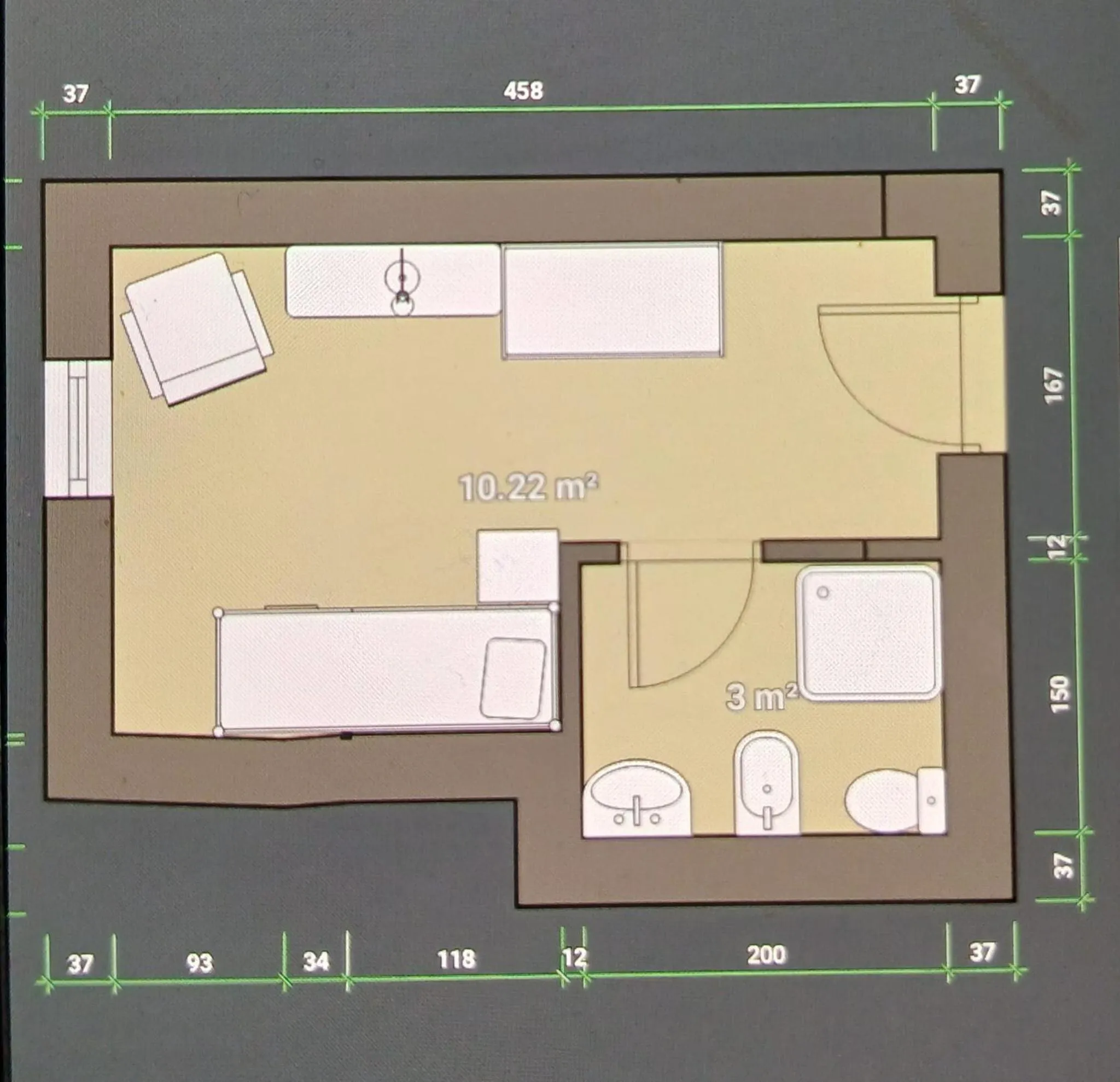 Floor plan in Hotel Paganella