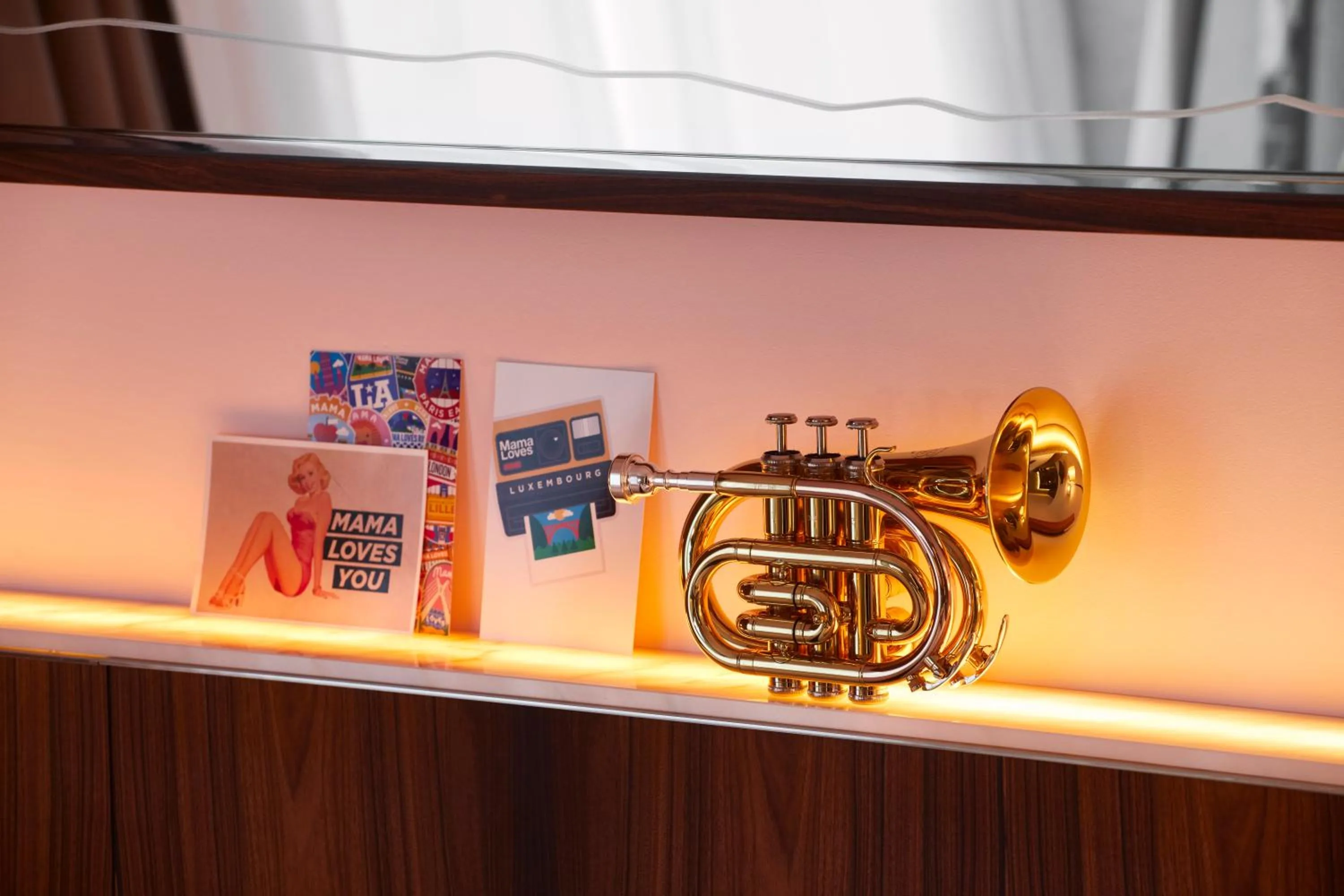 Decorative detail in Mama Shelter Luxembourg