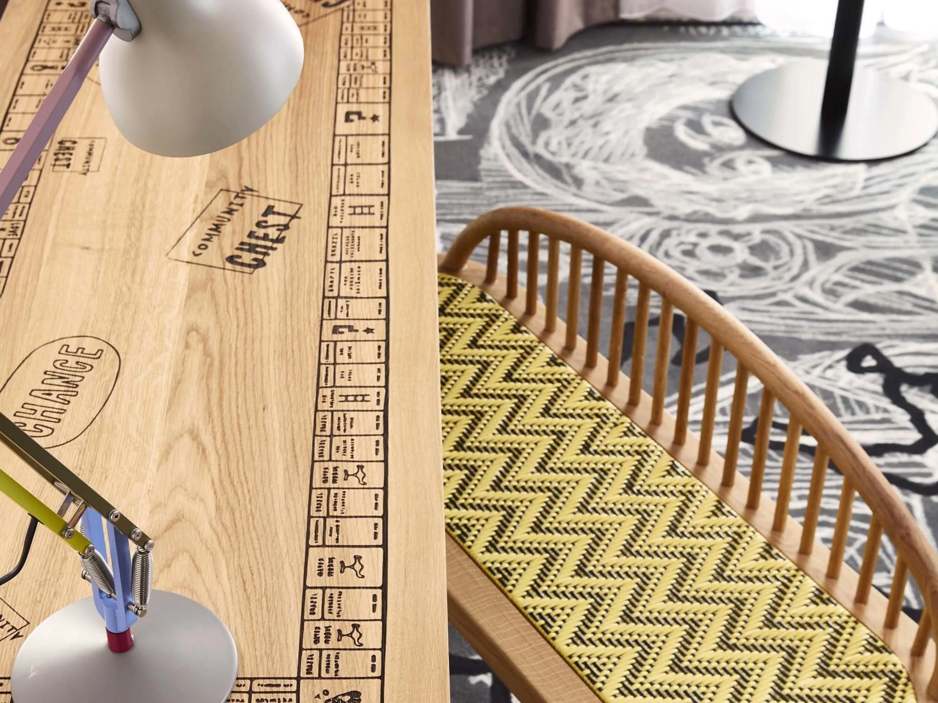 Bedroom in Mama Shelter Luxembourg