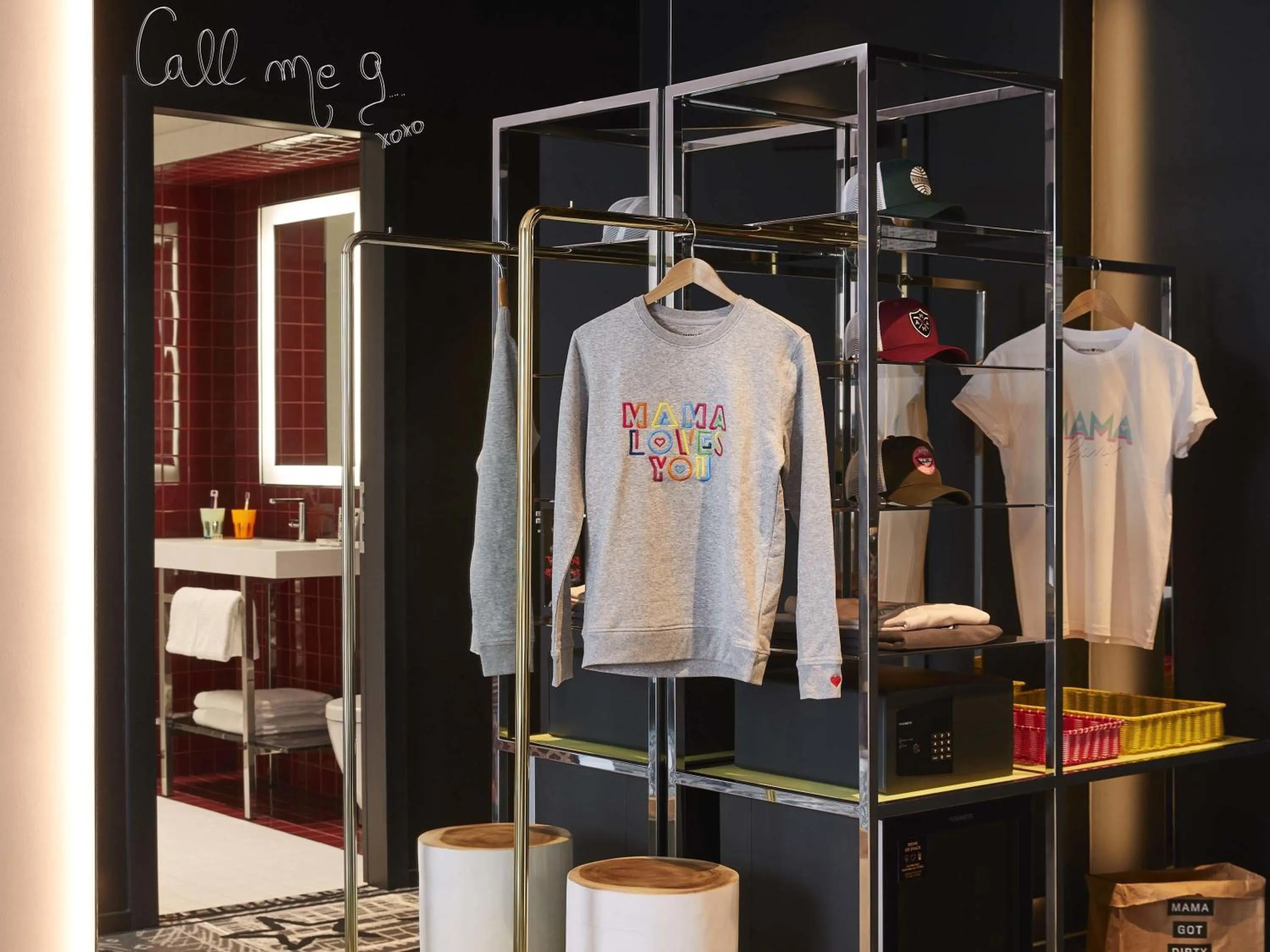 Bedroom in Mama Shelter Luxembourg