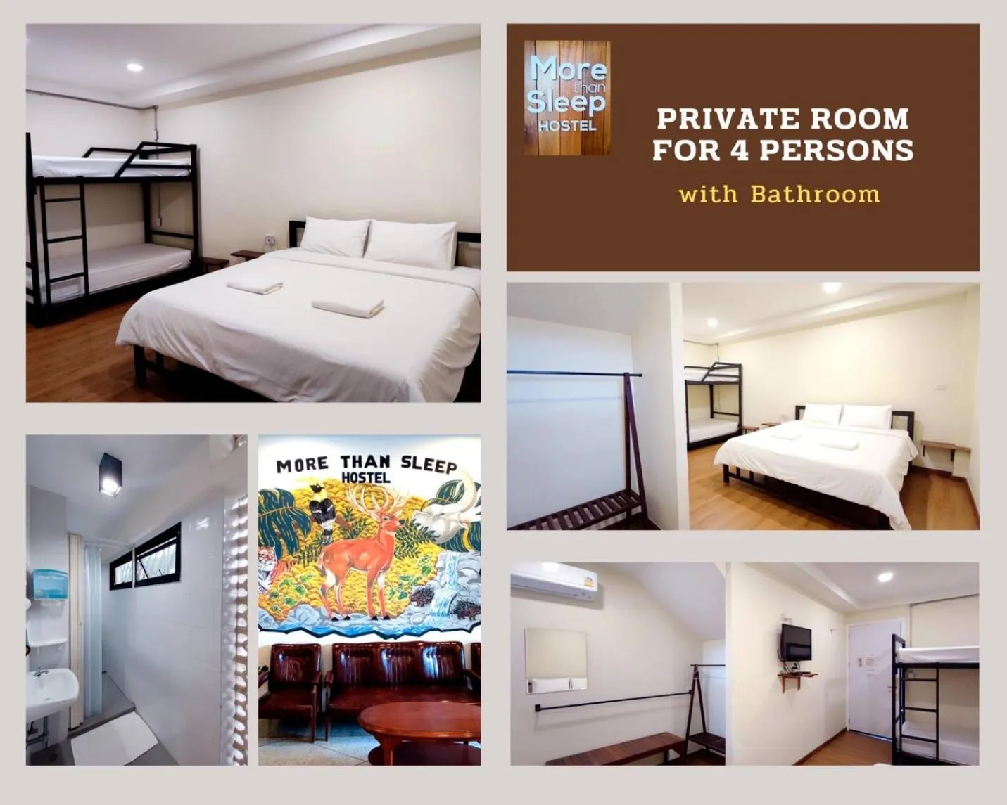 Bed in More than Sleep Hostel Pak Chong-Khao yai