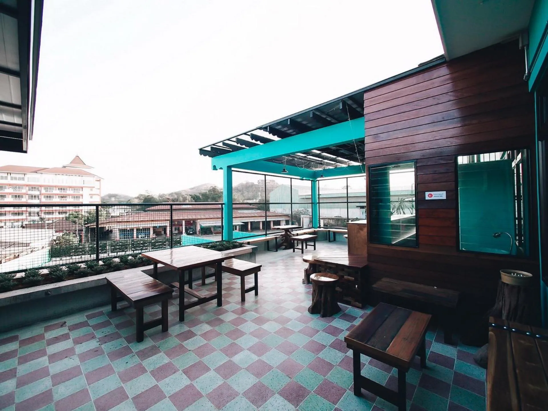 Patio in More than Sleep Hostel Pak Chong-Khao yai